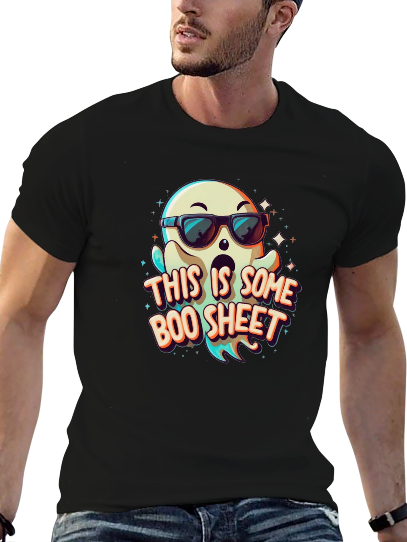 Cool Ghost T-Shirt: Boo Sheet Design