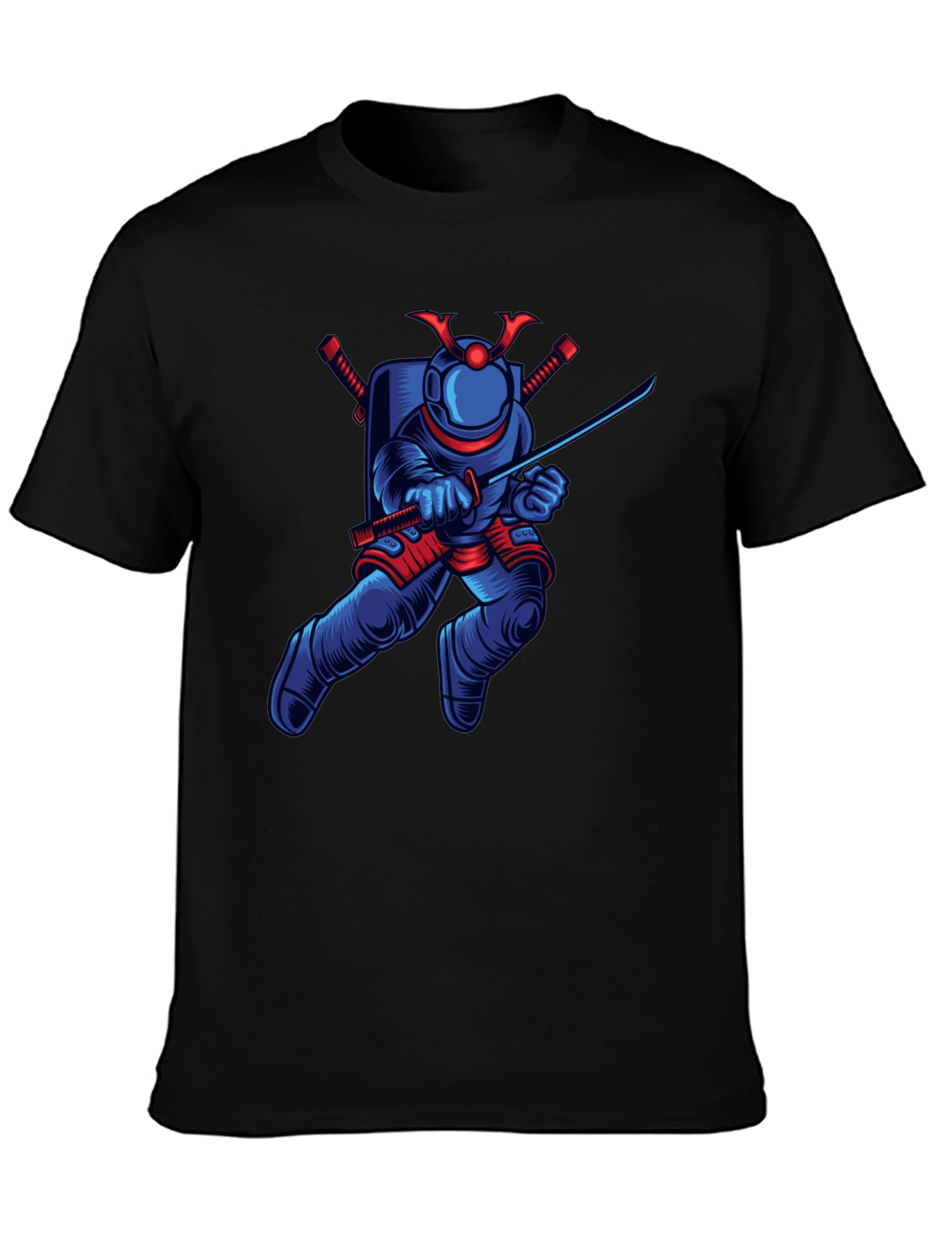 Astronaut Samurai Graphic T-Shirt