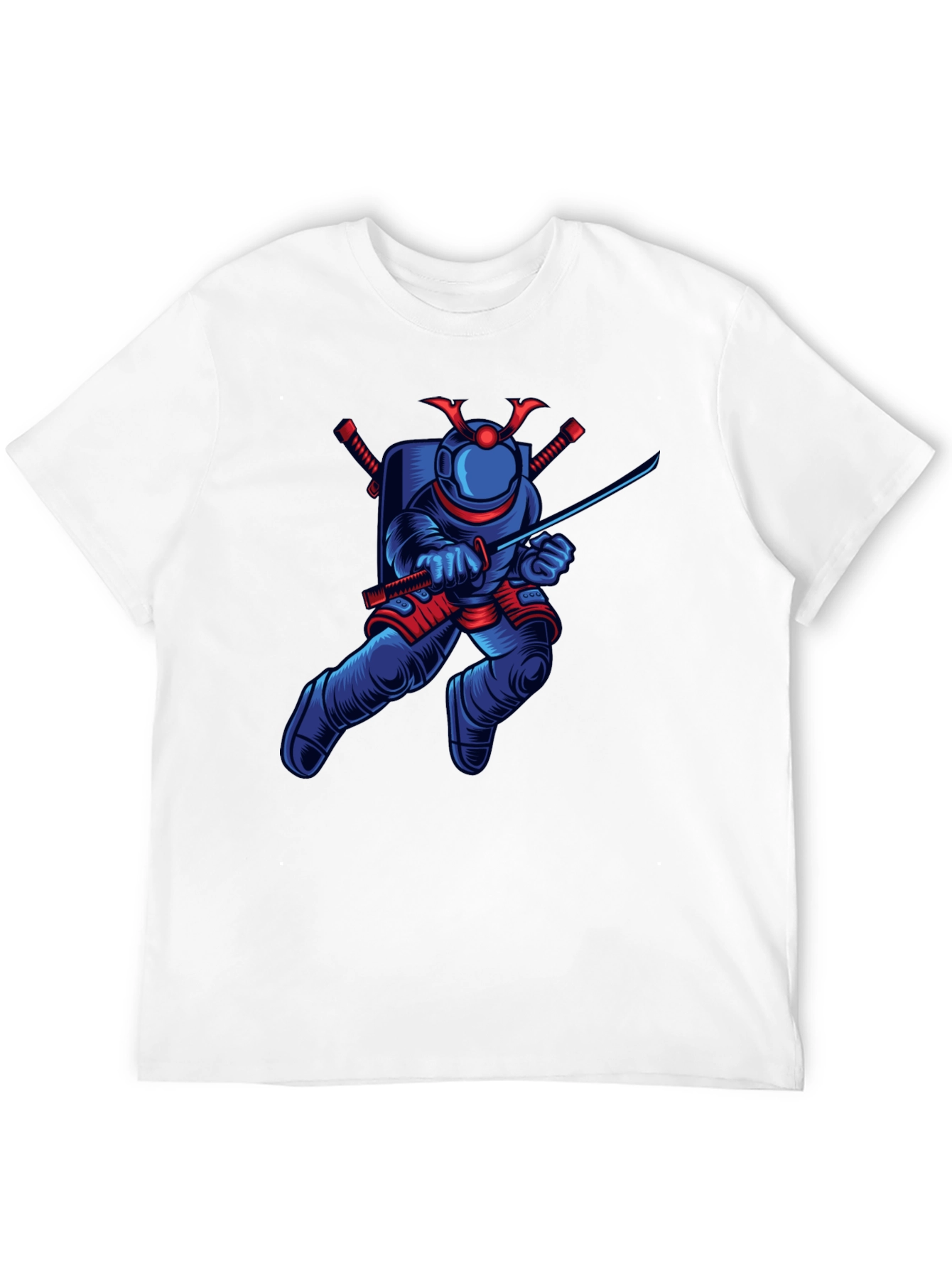 Astronaut Samurai Graphic T-Shirt