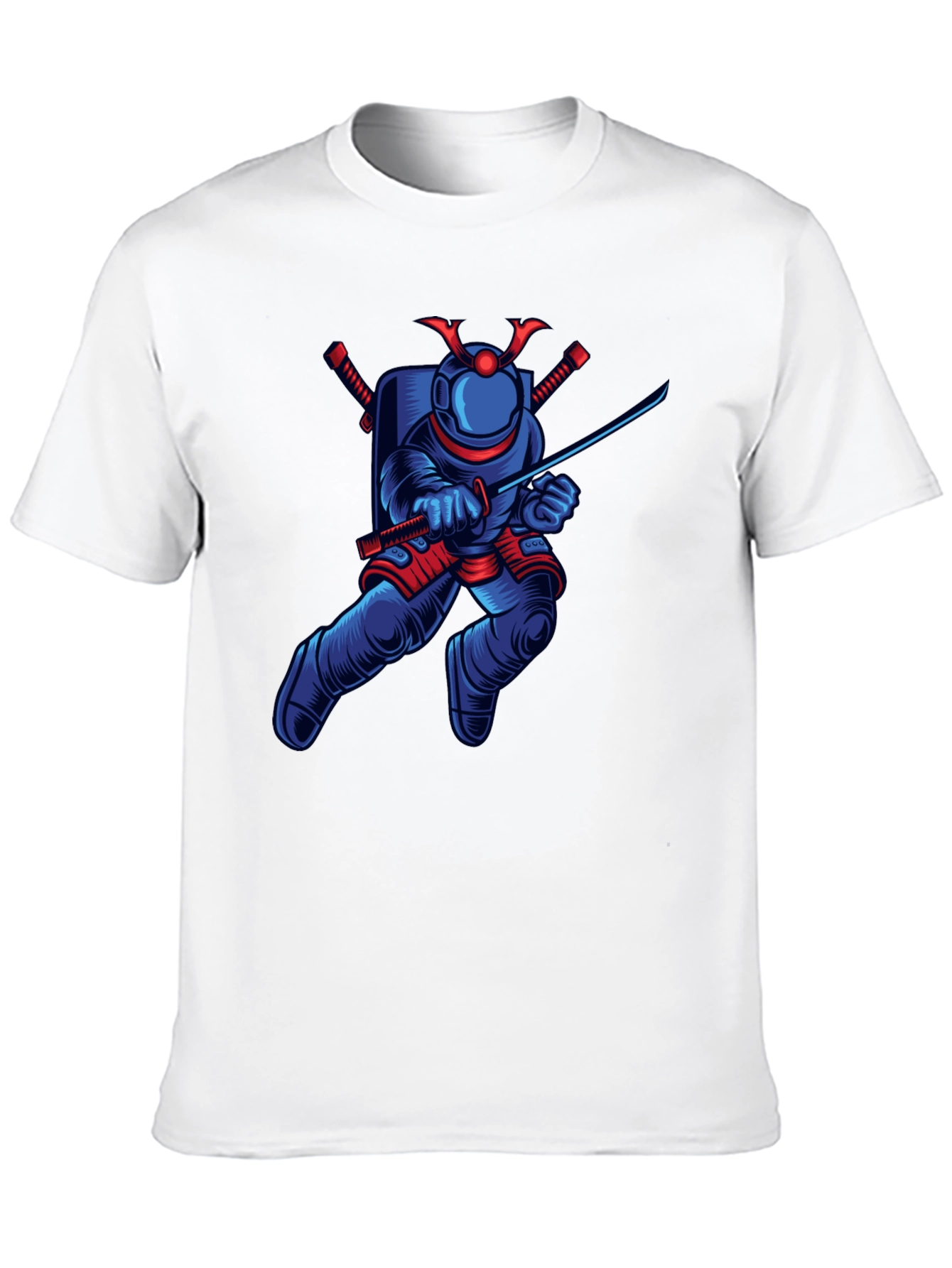 Astronaut Samurai Graphic T-Shirt