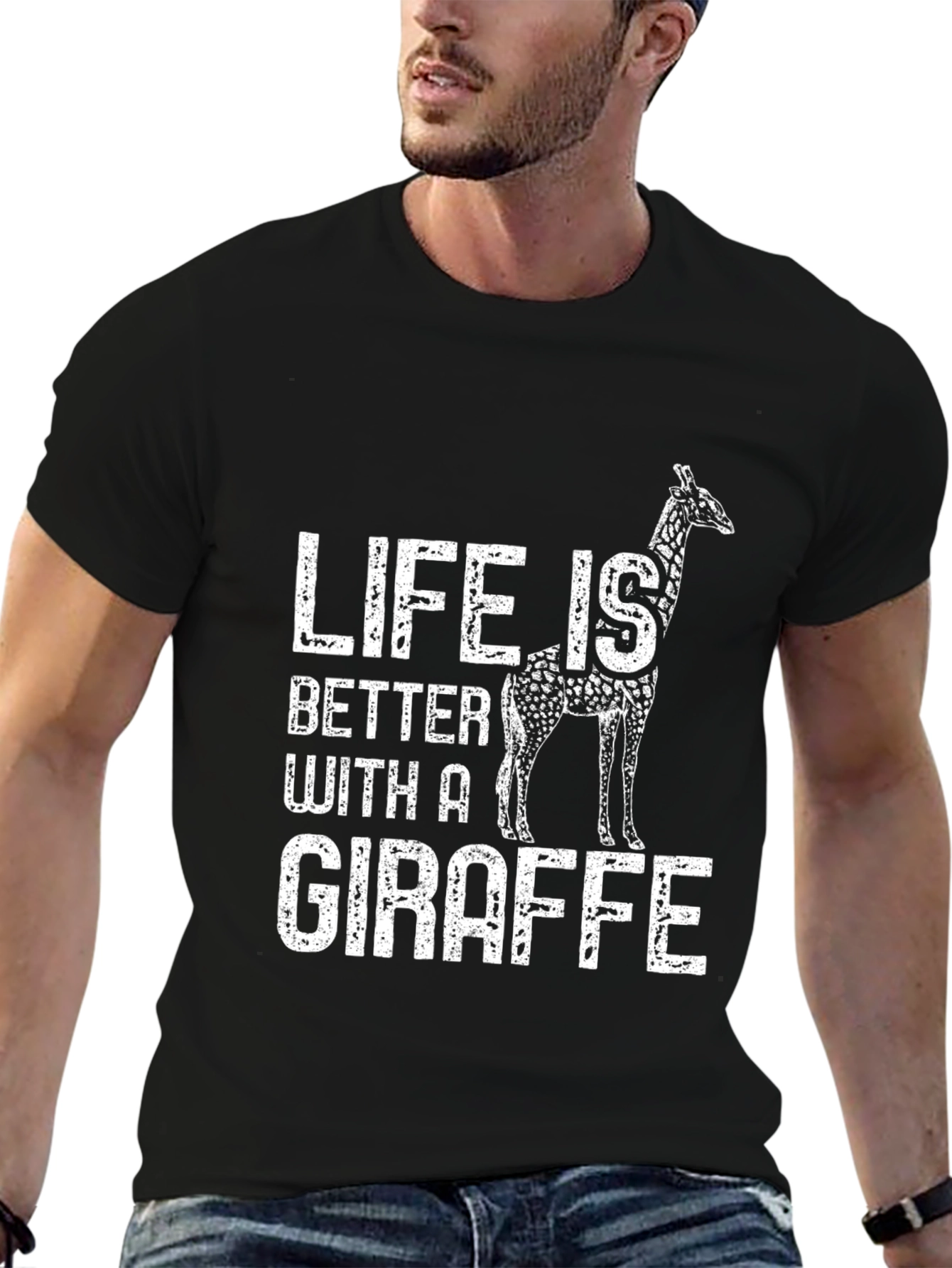 Life is Better with a Giraffe Graphic Tee