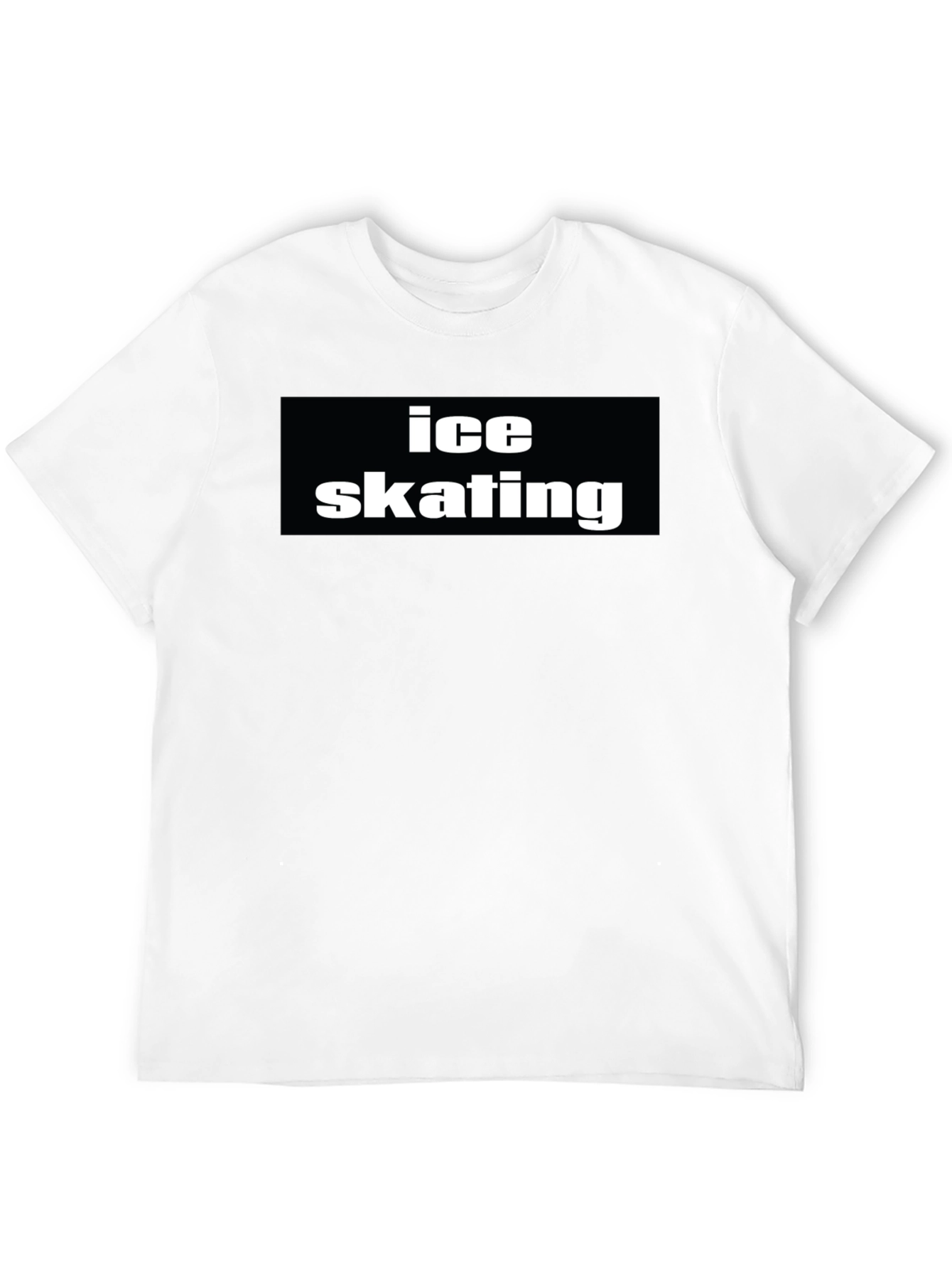 Ice Skating Black T-Shirt