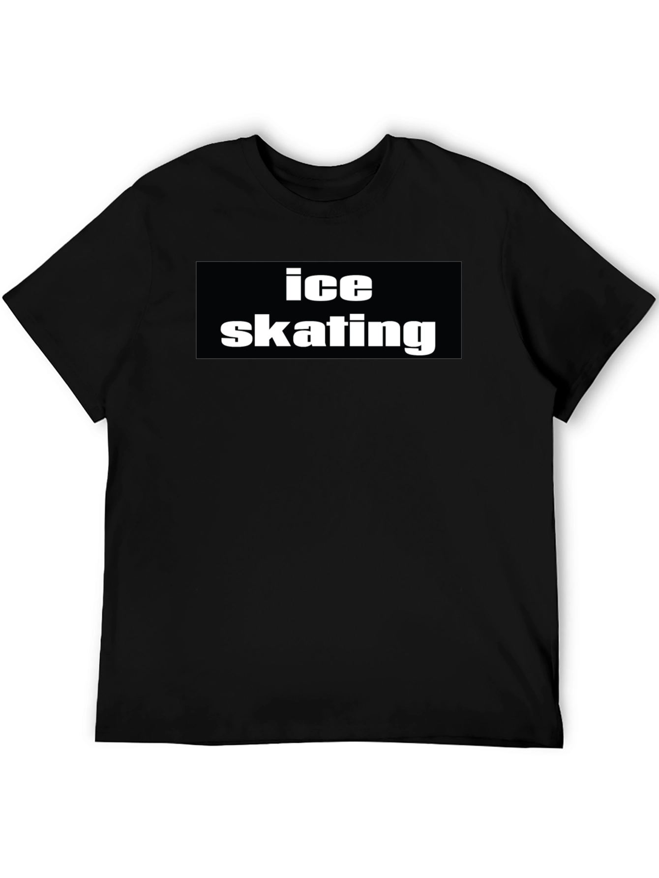Ice Skating Black T-Shirt