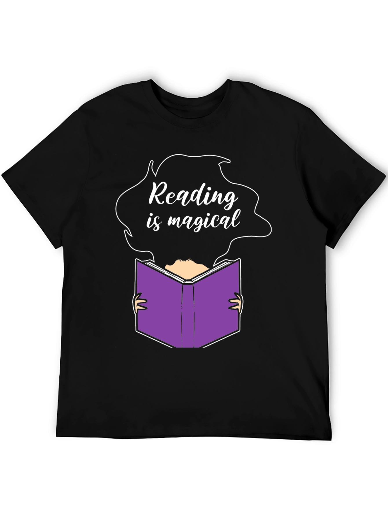 Reading is Magical Graphic Tee - Unisex Black T-Shirt