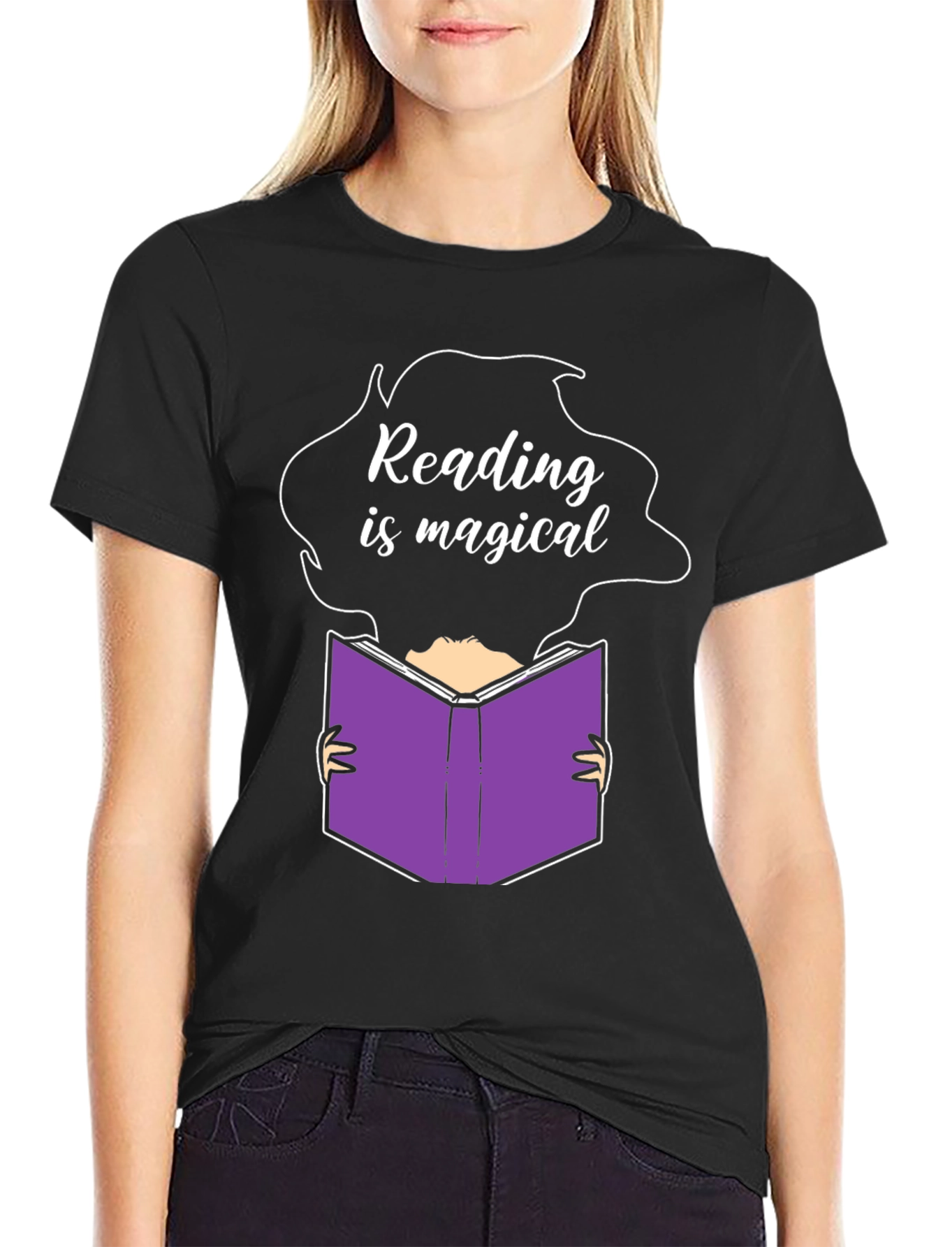 Reading is Magical Graphic Tee - Unisex Black T-Shirt