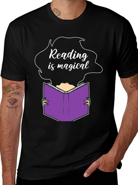Reading is Magical Graphic Tee - Unisex Black T-Shirt