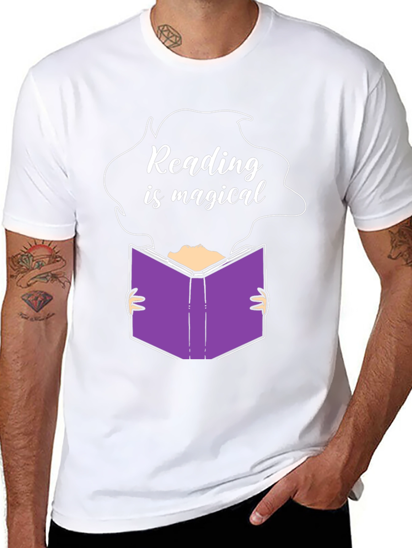 Reading is Magical Graphic Tee - Unisex Black T-Shirt