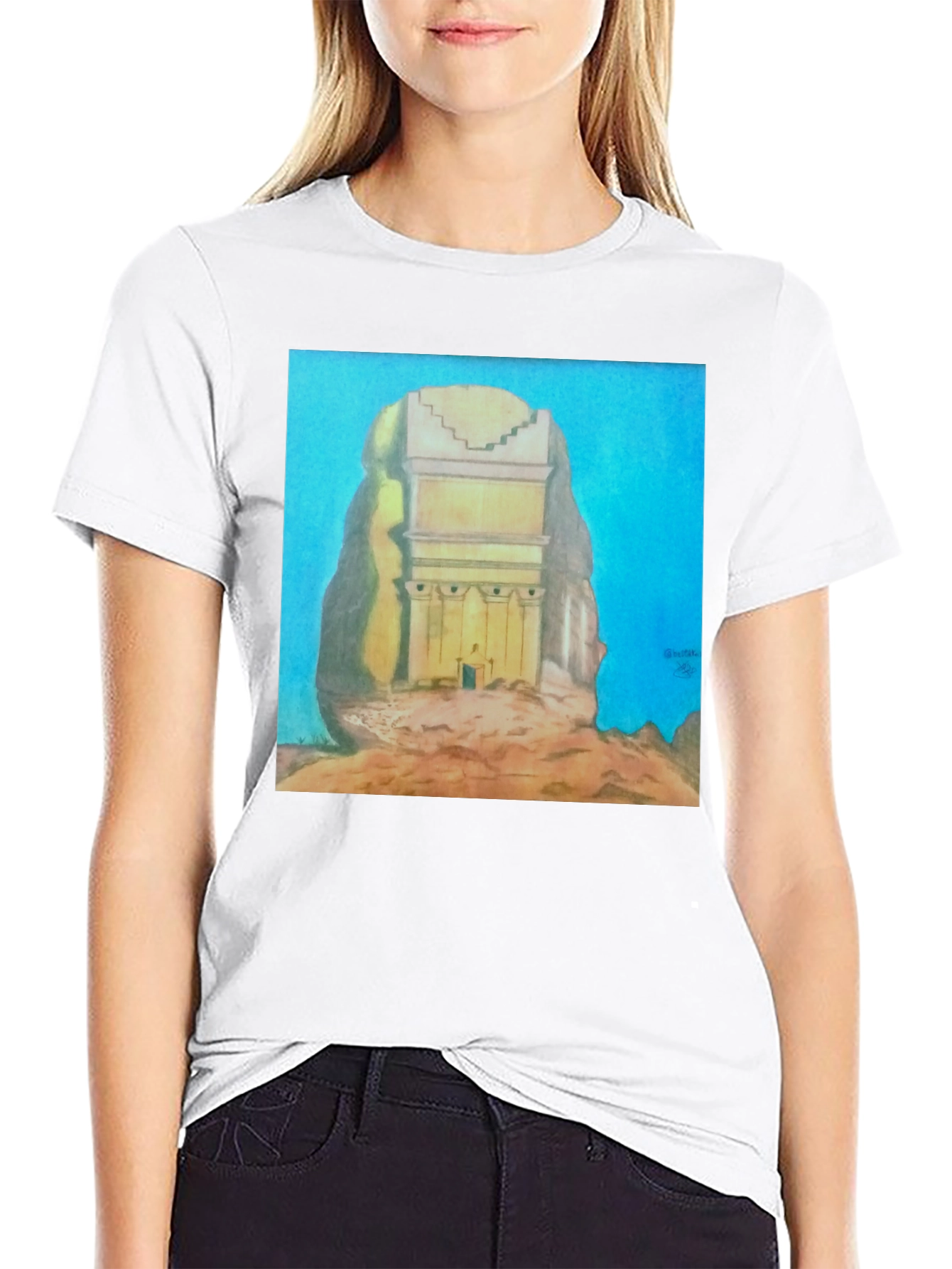 Monumental Artwork Tee - Unique Graphic T-Shirt