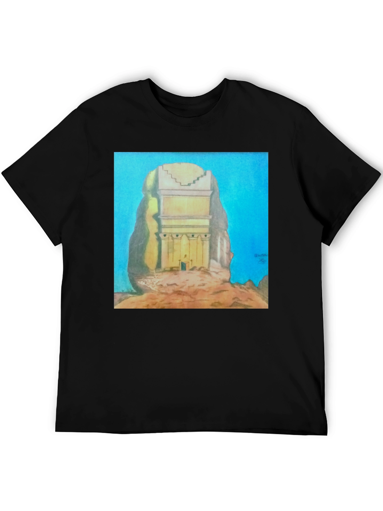 Monumental Artwork Tee - Unique Graphic T-Shirt