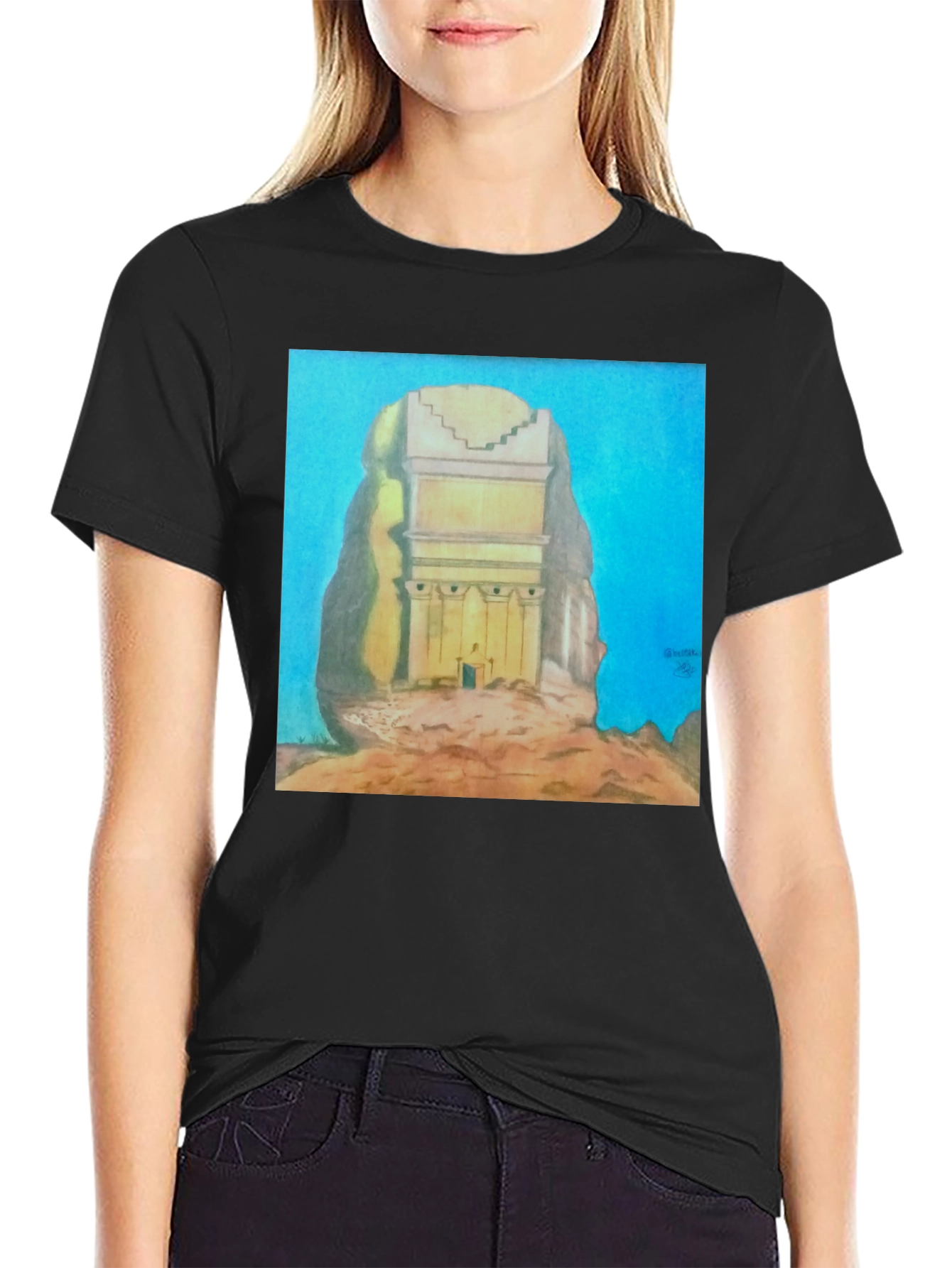 Monumental Artwork Tee - Unique Graphic T-Shirt