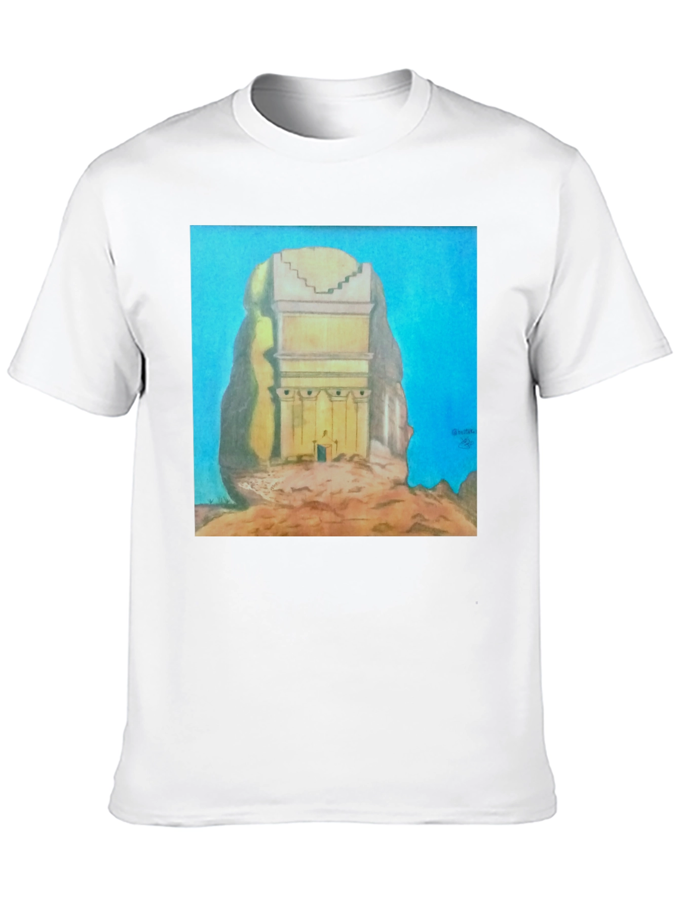 Monumental Artwork Tee - Unique Graphic T-Shirt