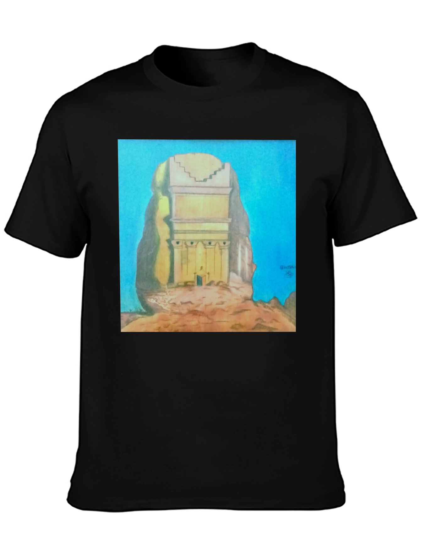Monumental Artwork Tee - Unique Graphic T-Shirt