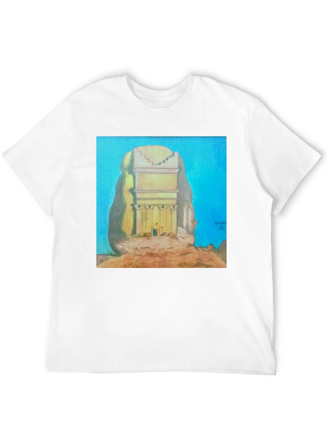 Monumental Artwork Tee - Unique Graphic T-Shirt