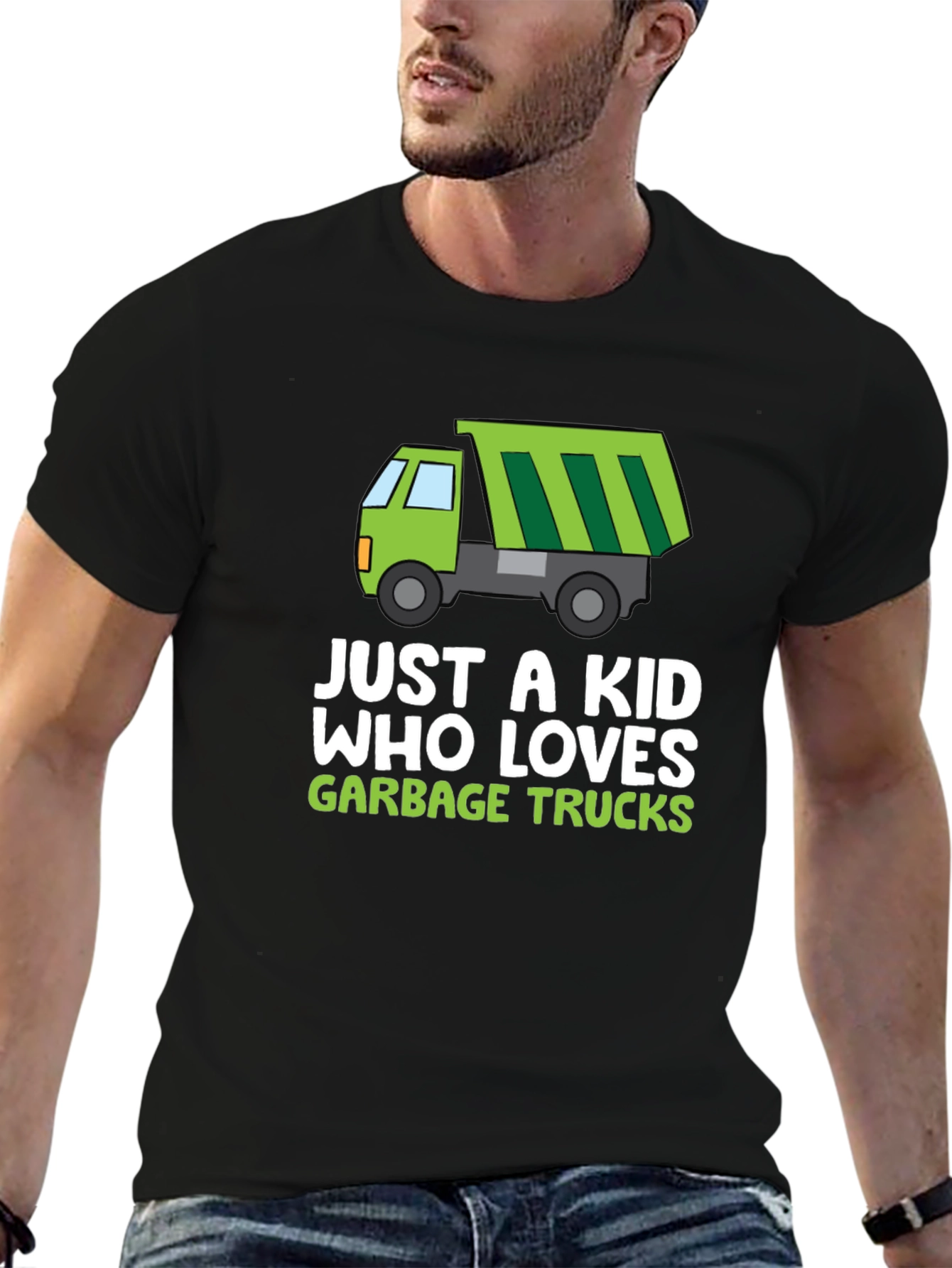 Just A Kid Who Loves Garbage Trucks T-Shirt