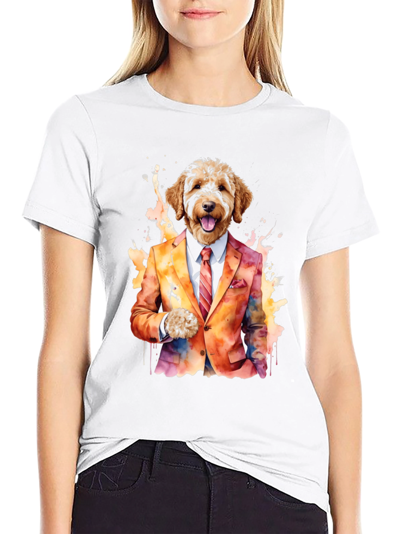 Dog in Suit Graphic Tee