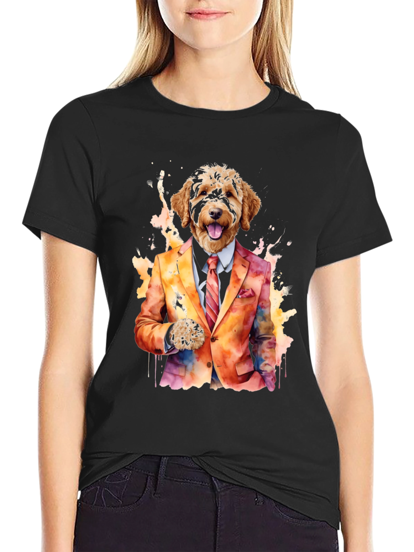Dog in Suit Graphic Tee