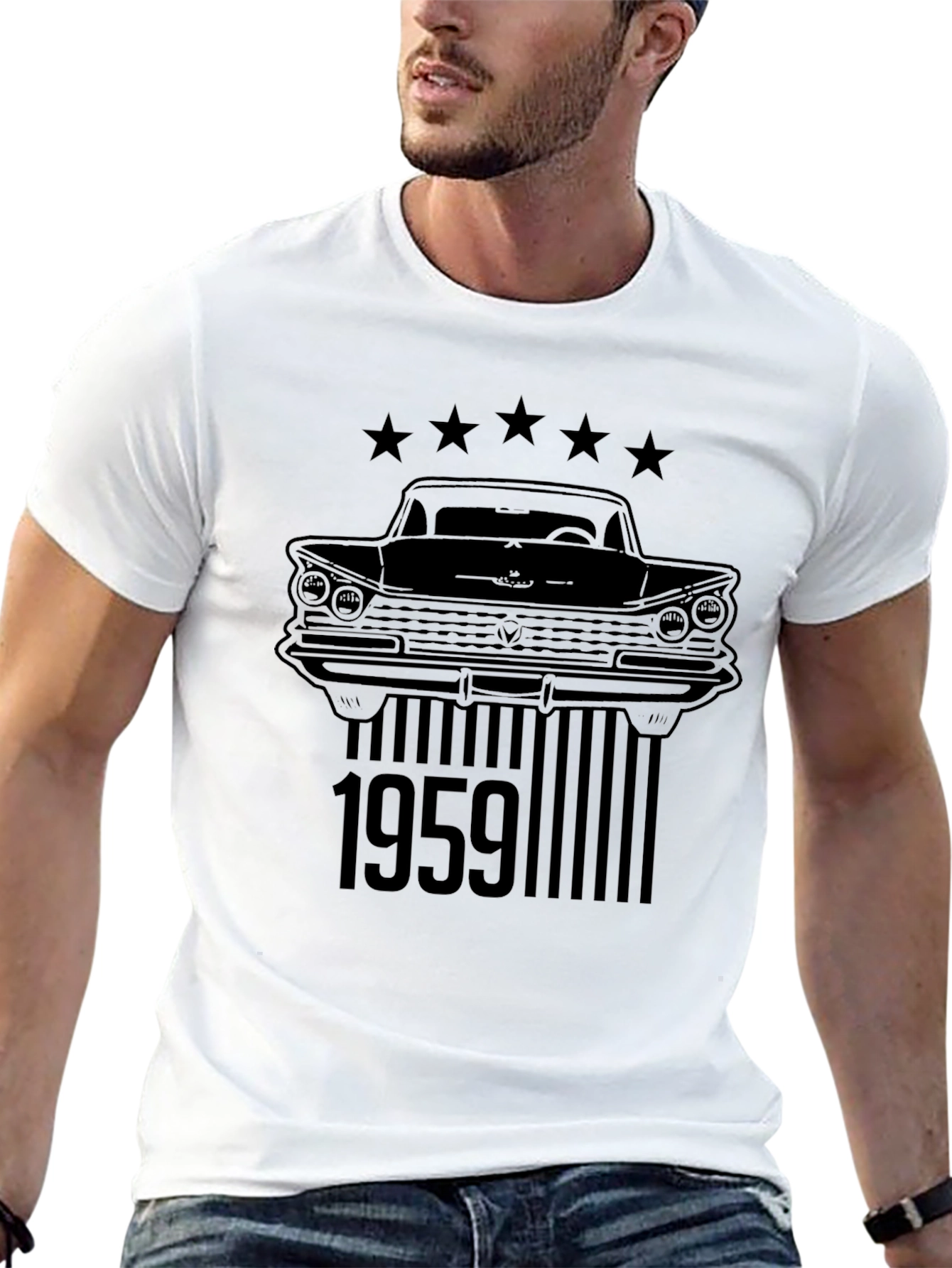 1959 Classic Car Graphic T-Shirt
