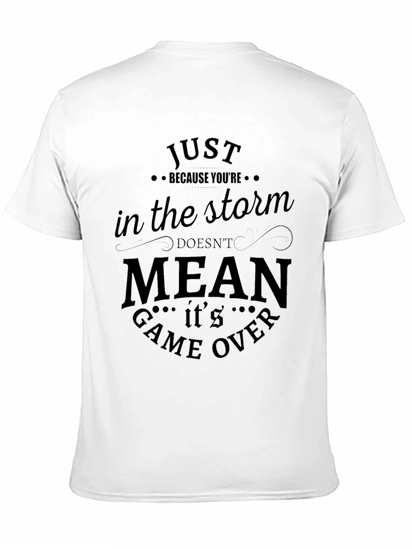 Storm Quote Black Graphic T-Shirt