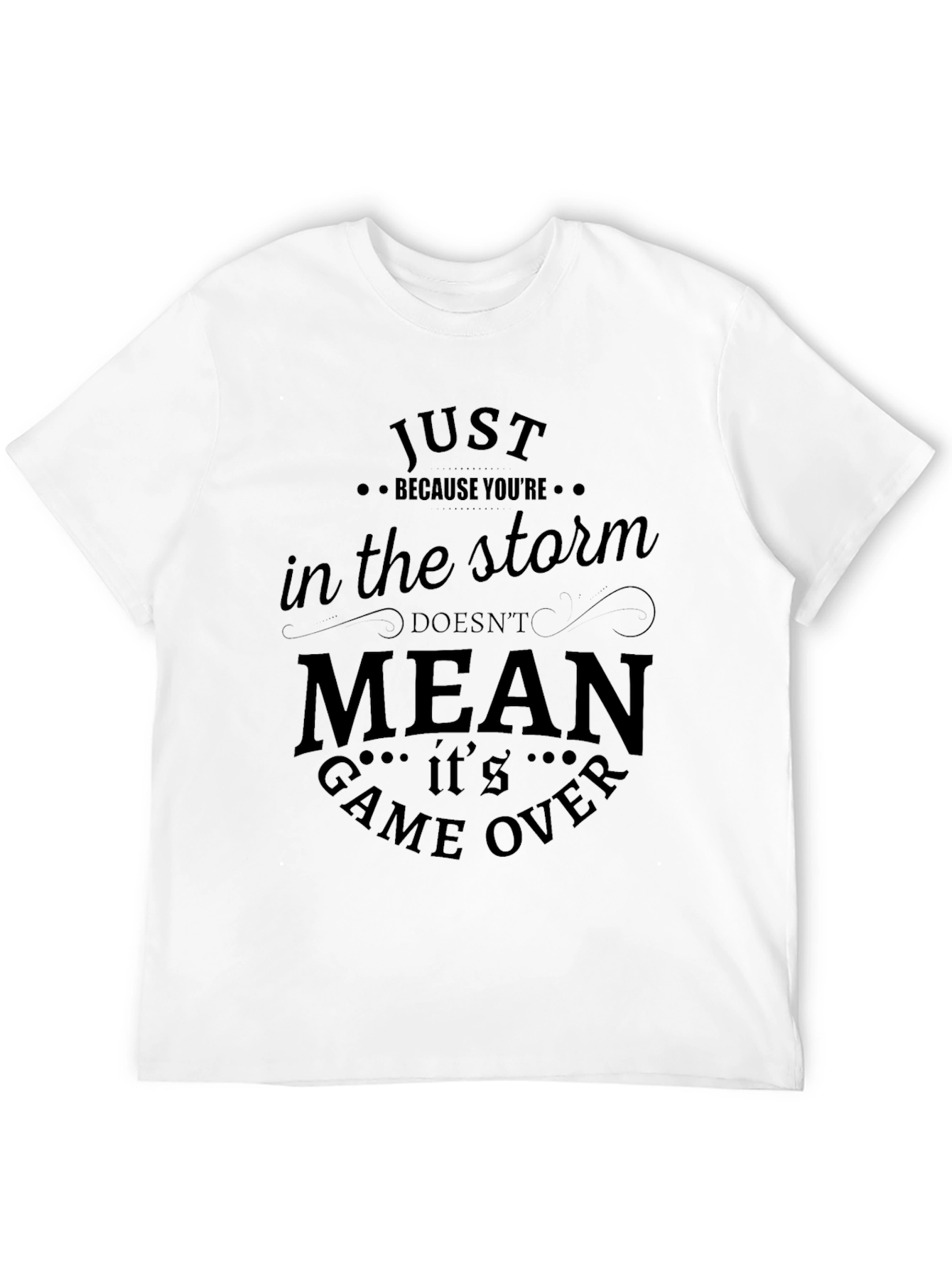 Storm Quote Black Graphic T-Shirt