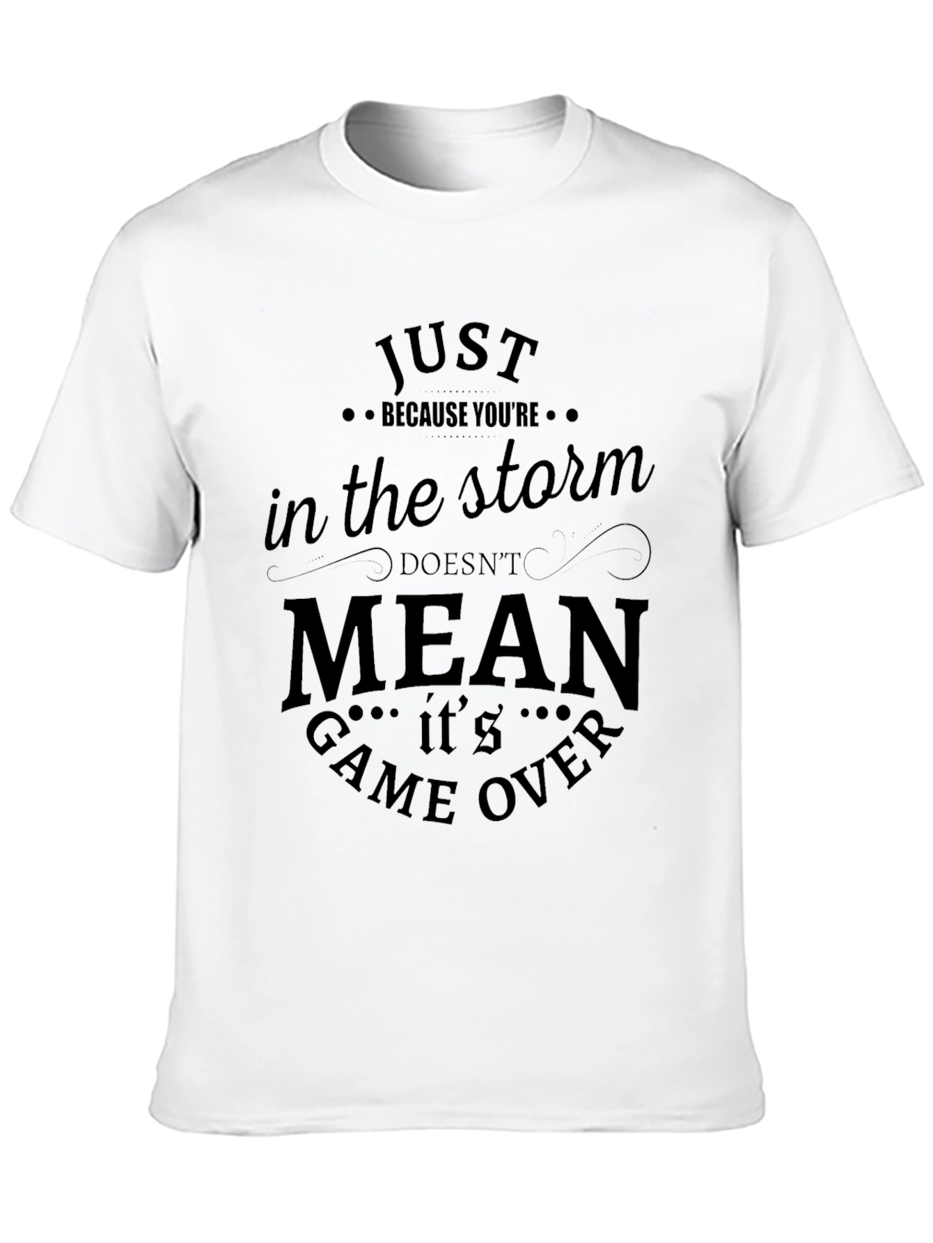 Storm Quote Black Graphic T-Shirt
