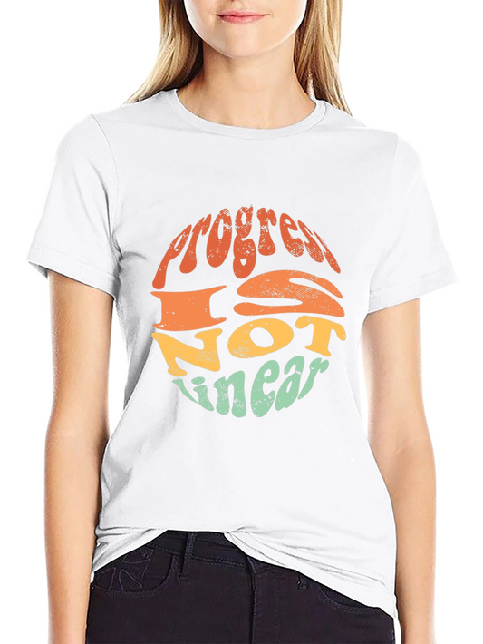 Progress Is Not Linear Retro Graphic T-Shirt