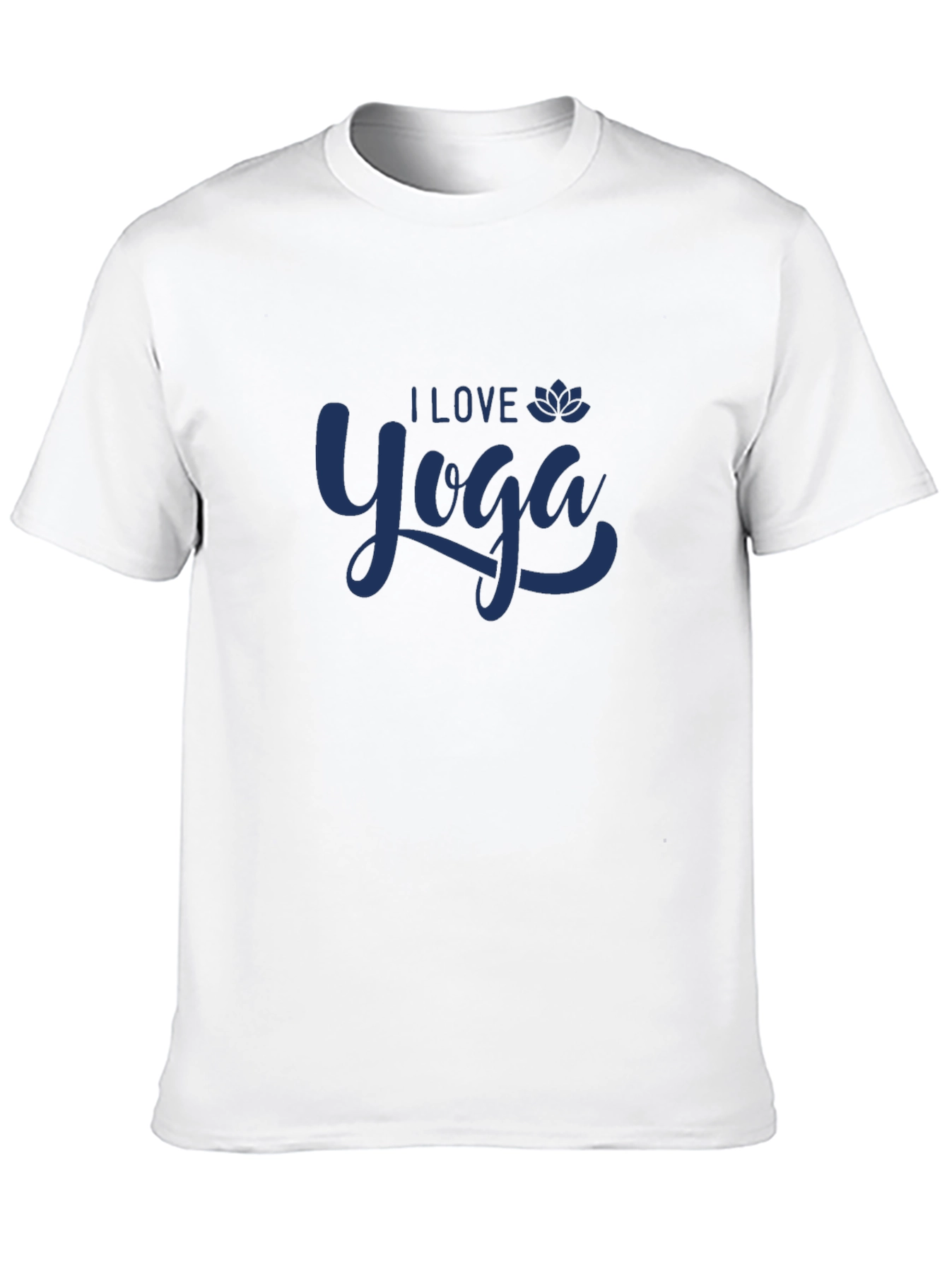 I Love Yoga Black Graphic T-Shirt