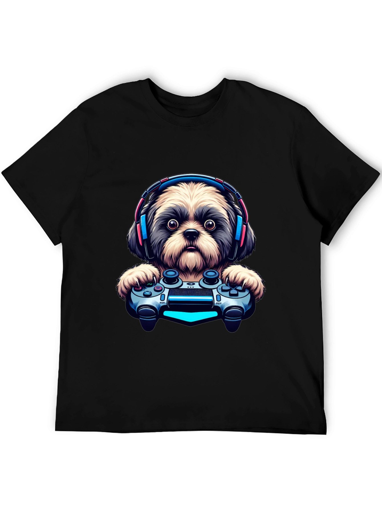 Gamer Dog T-Shirt - Playful Pet Design