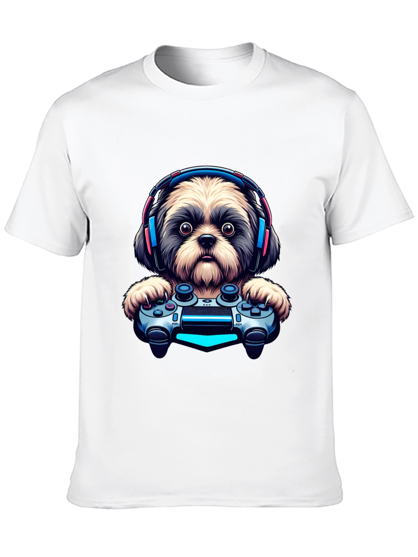 Gamer Dog T-Shirt - Playful Pet Design