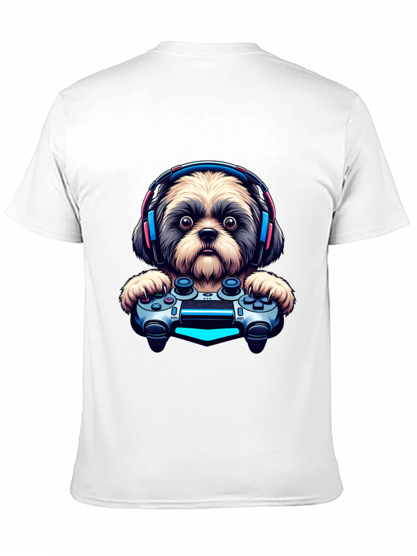 Gamer Dog T-Shirt - Playful Pet Design