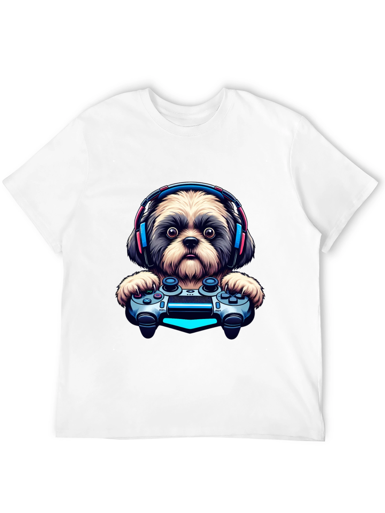 Gamer Dog T-Shirt - Playful Pet Design