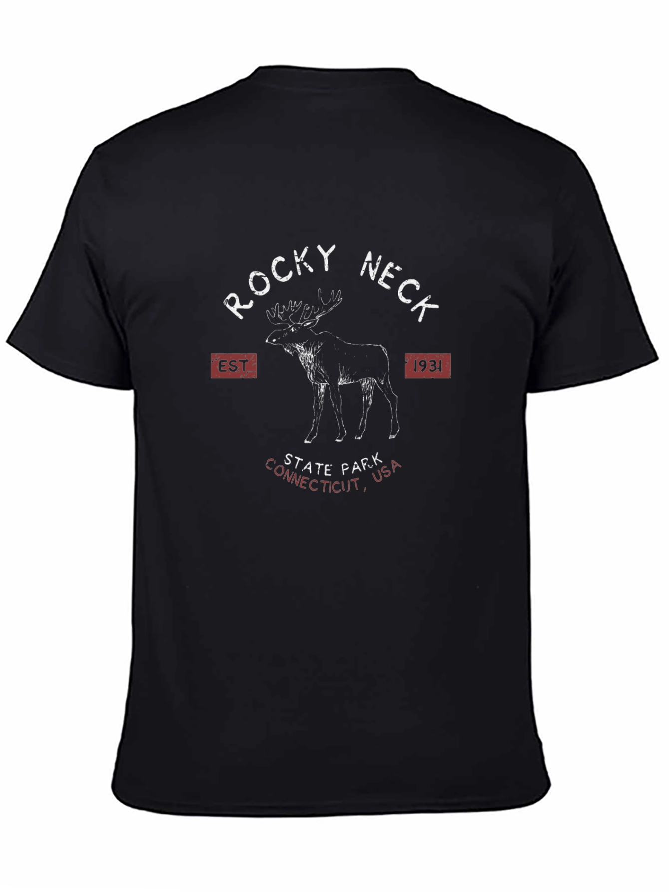 Rocky Neck State Park Black T-Shirt