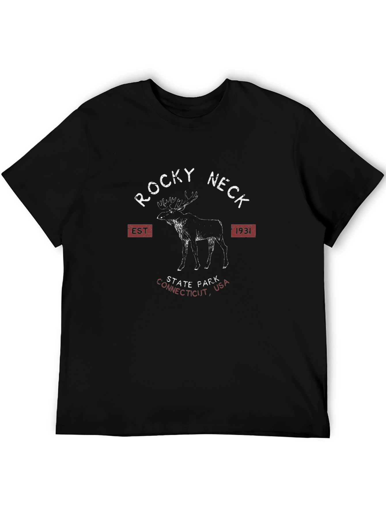 Rocky Neck State Park Black T-Shirt