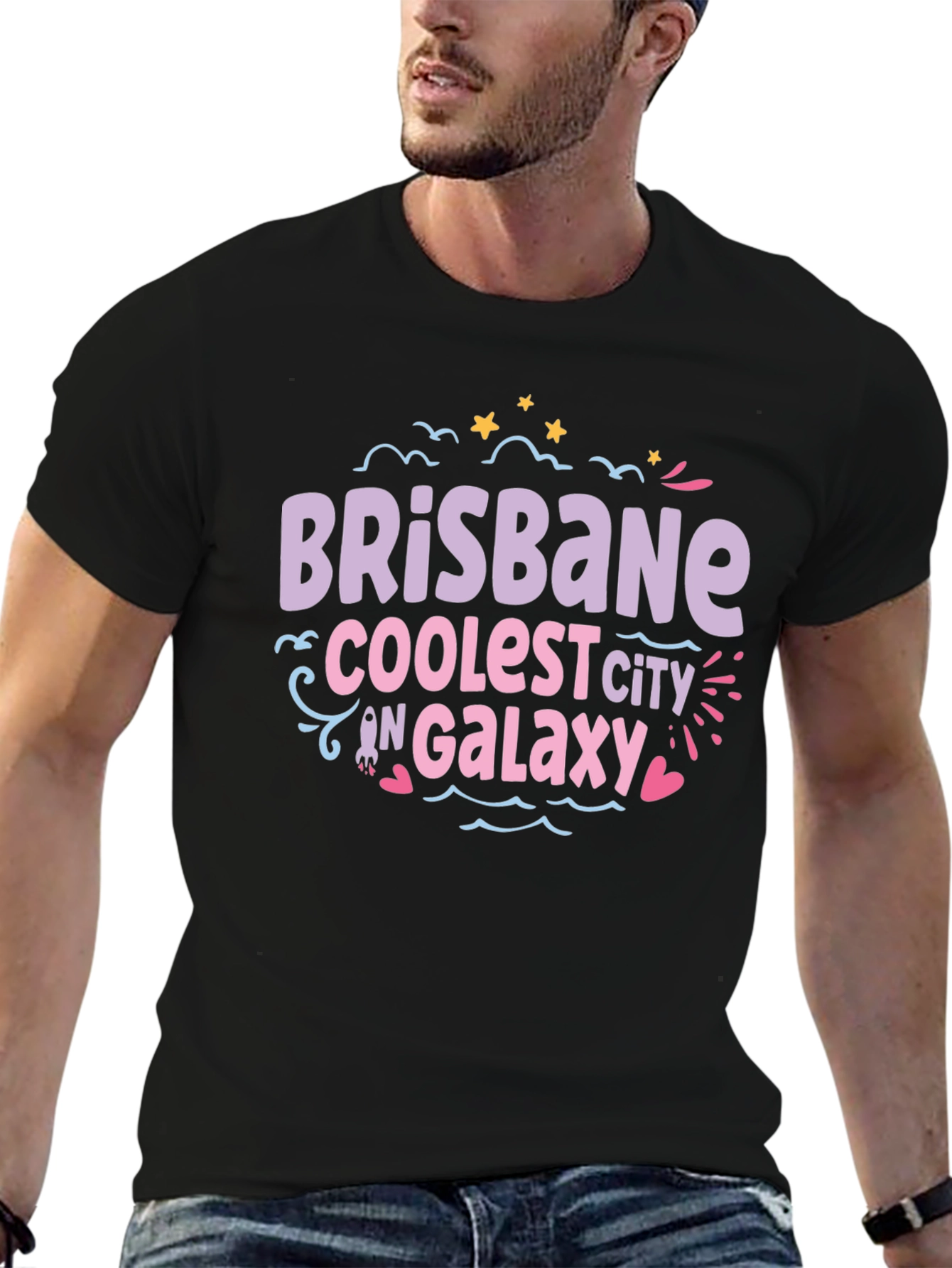 Brisbane Coolest City in Galaxy T-Shirt