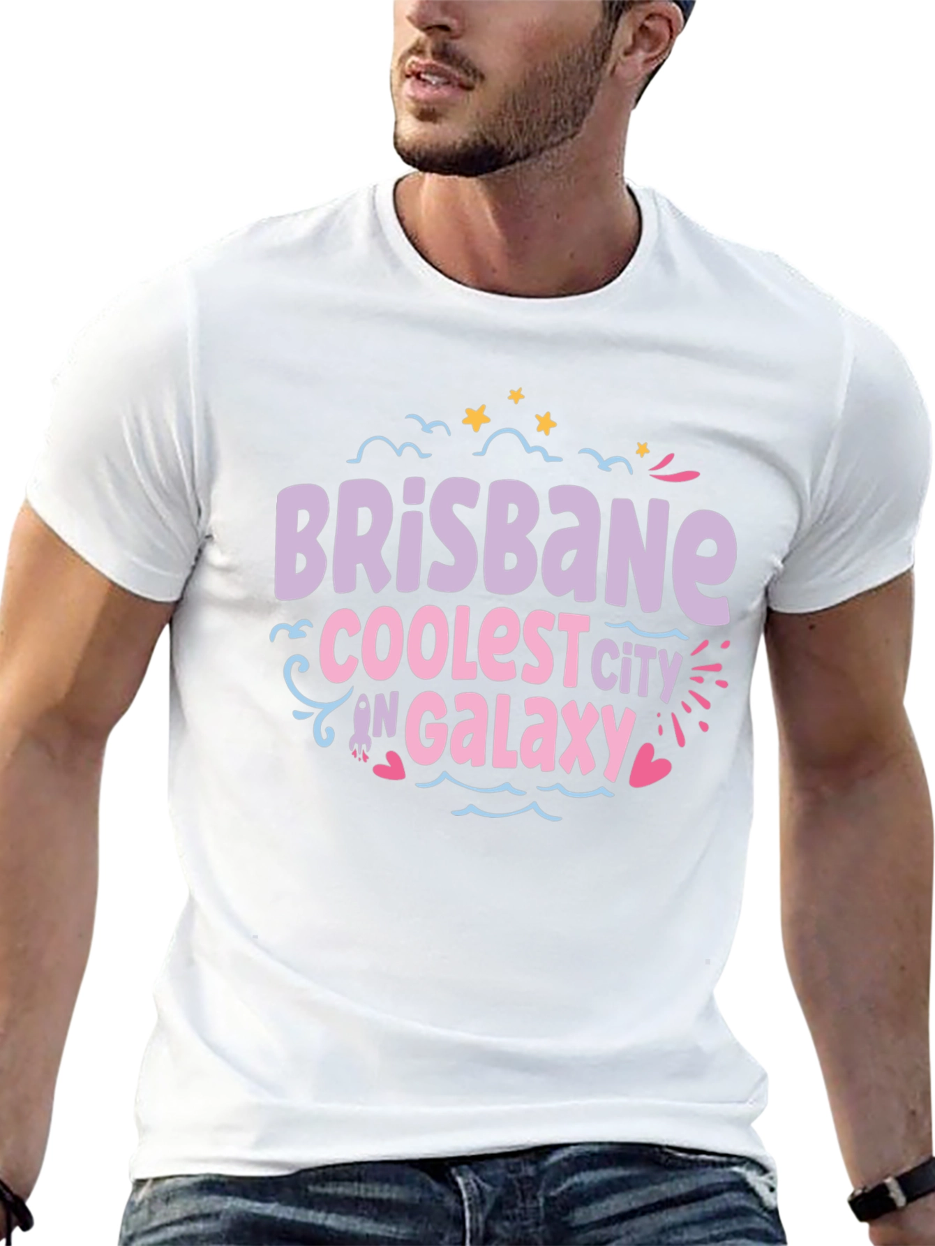 Brisbane Coolest City in Galaxy T-Shirt
