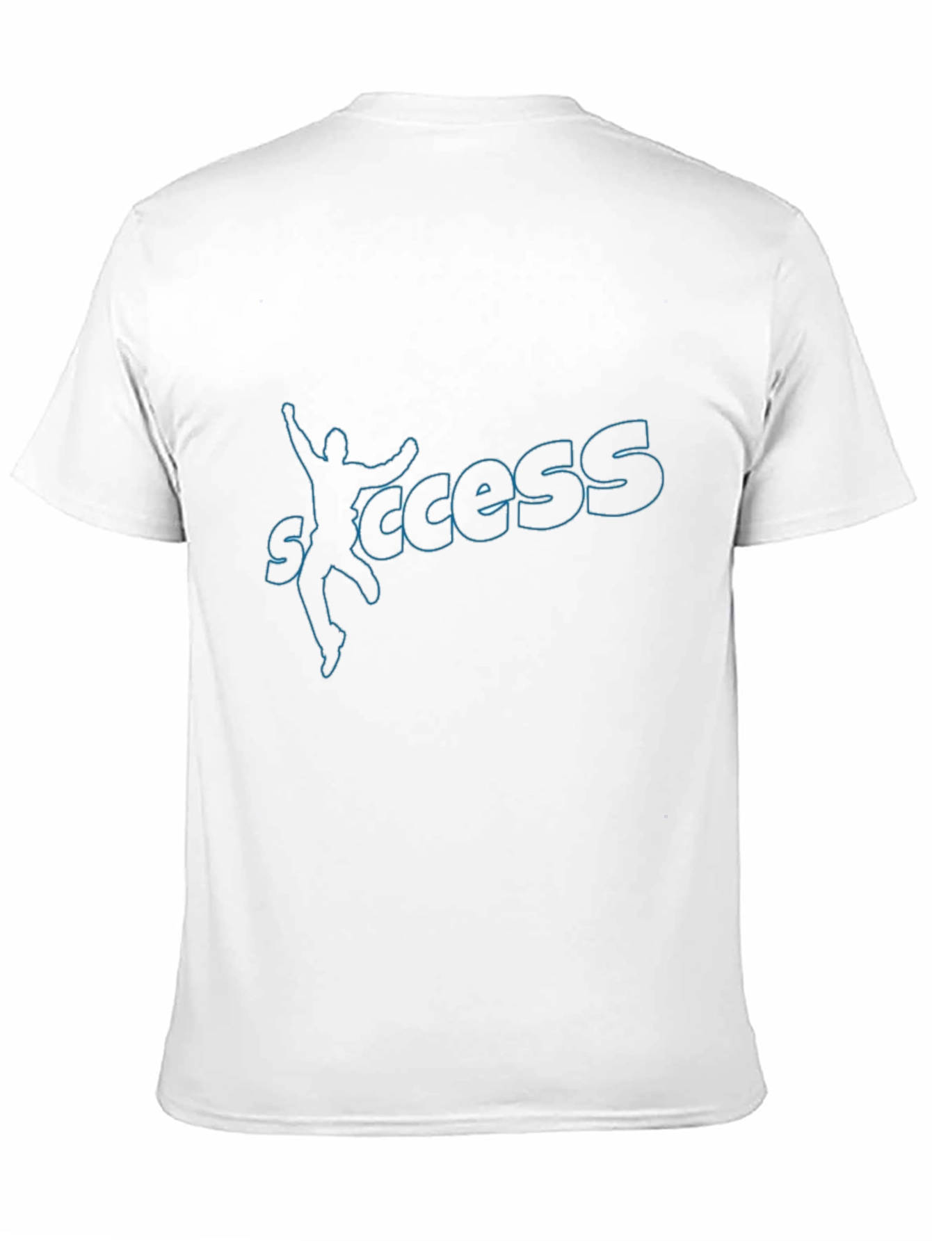 Success Graphic Print Black Cotton Tee