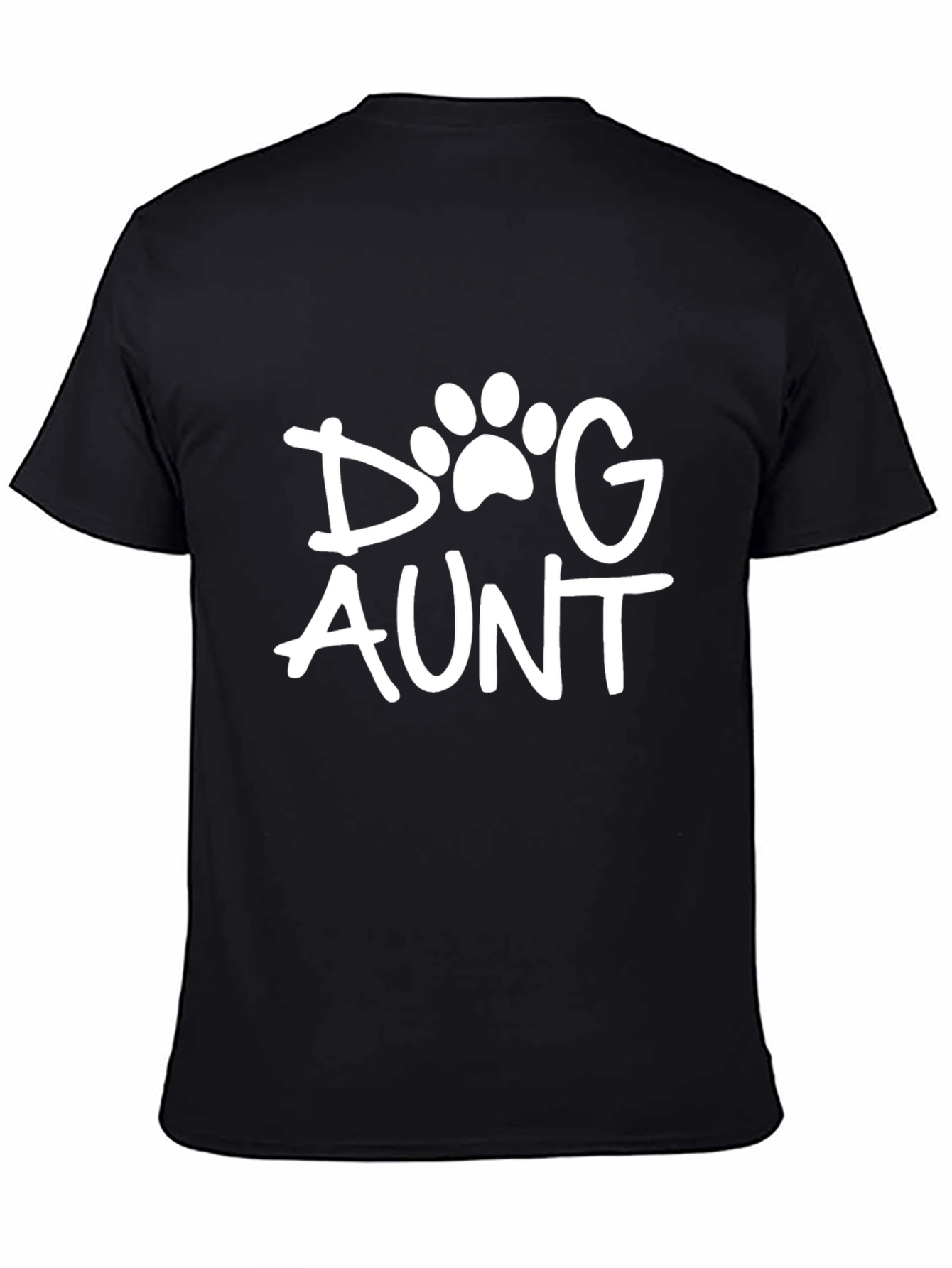 Dog Aunt T-Shirt - Black Casual Wear