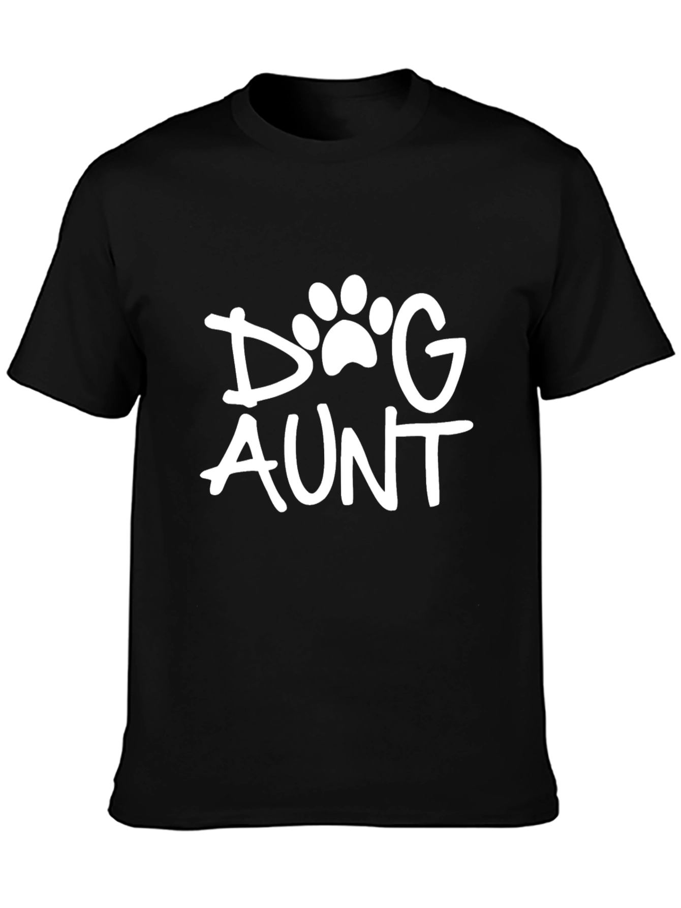 Dog Aunt T-Shirt - Black Casual Wear