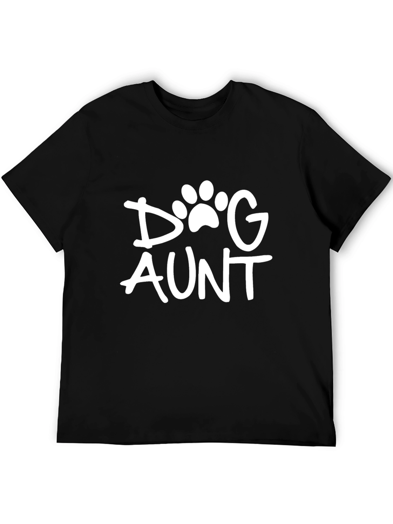 Dog Aunt T-Shirt - Black Casual Wear