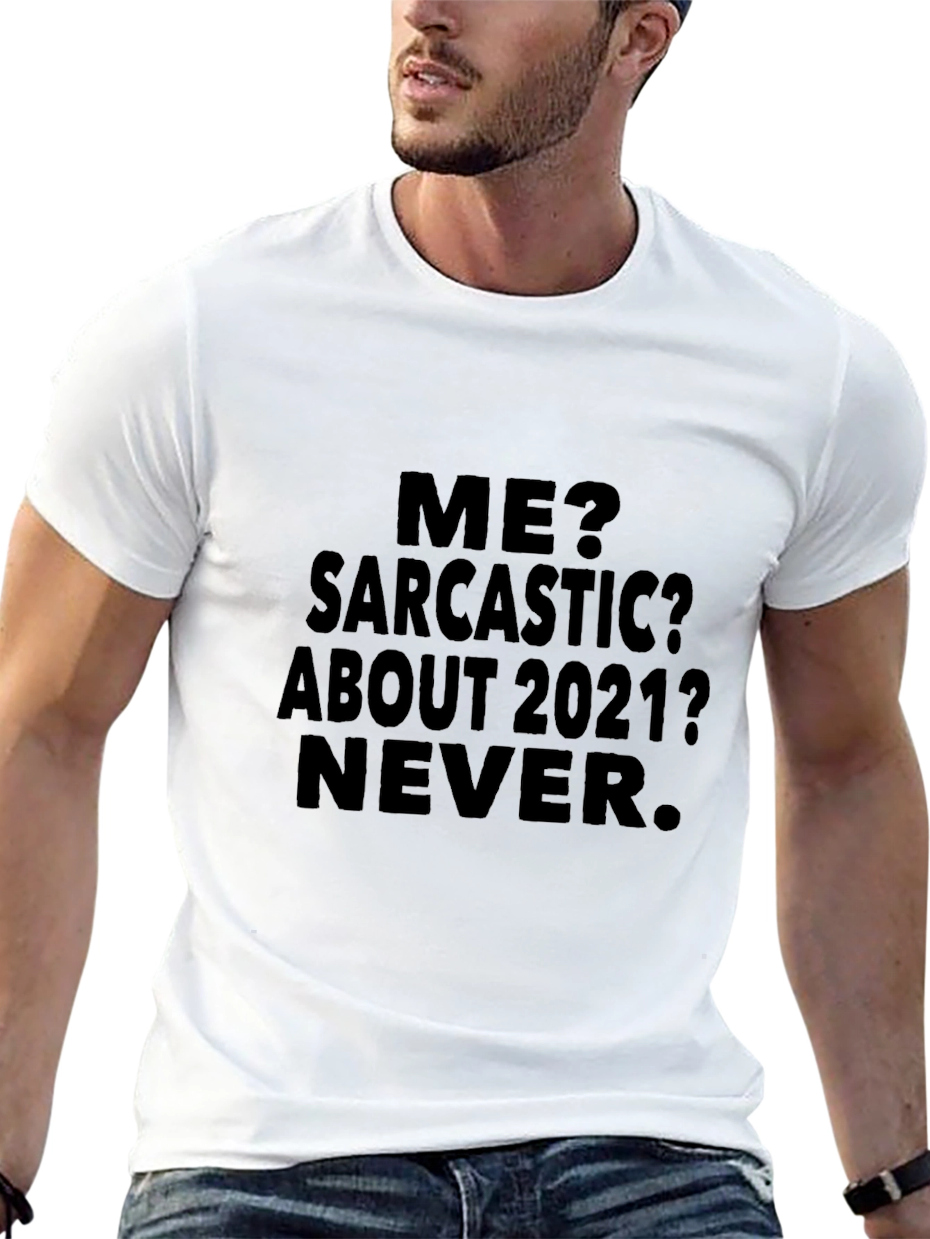 Sarcastic About 2021 Mens Black T-Shirt