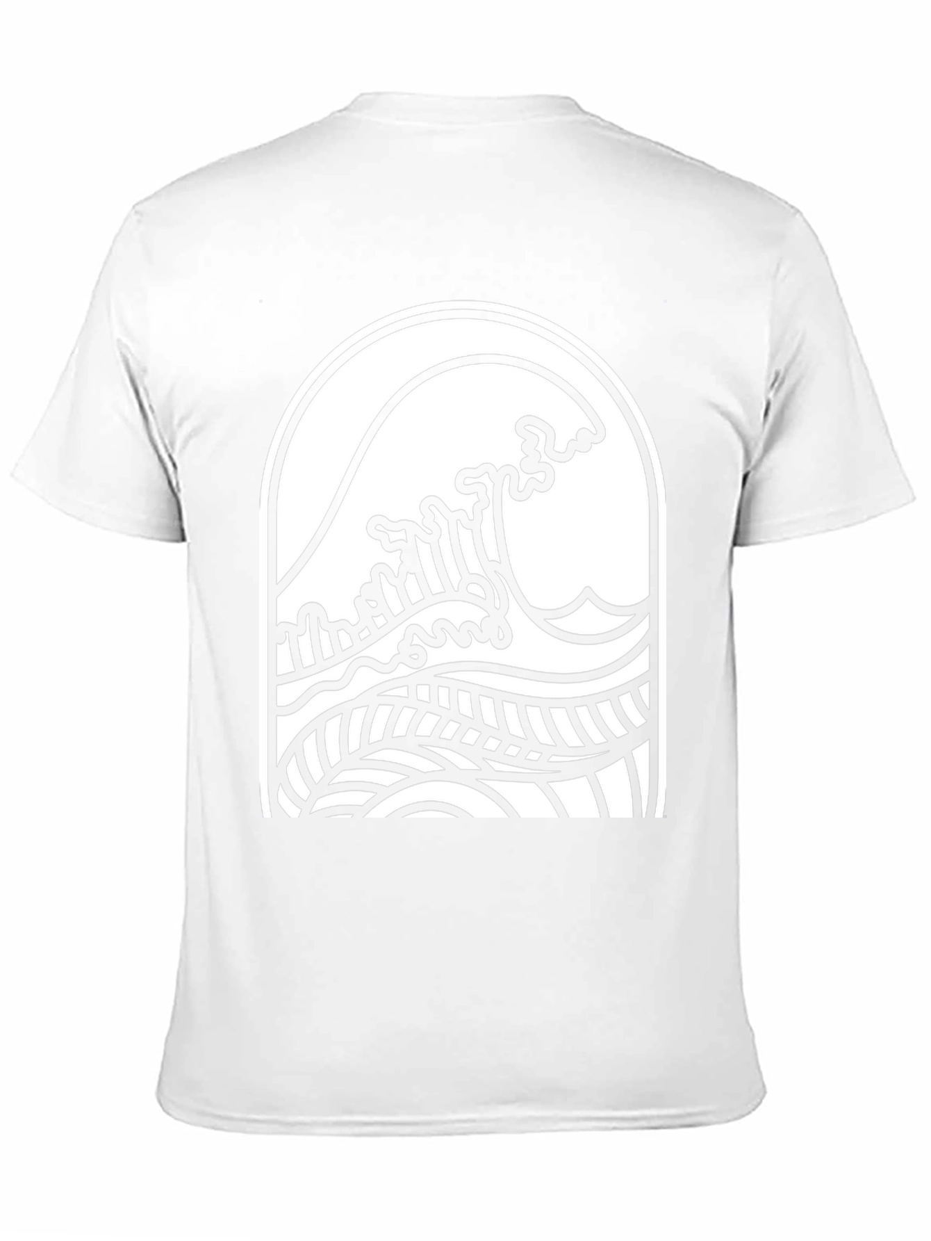 Wave Graphic Tee - Black Cotton Comfort