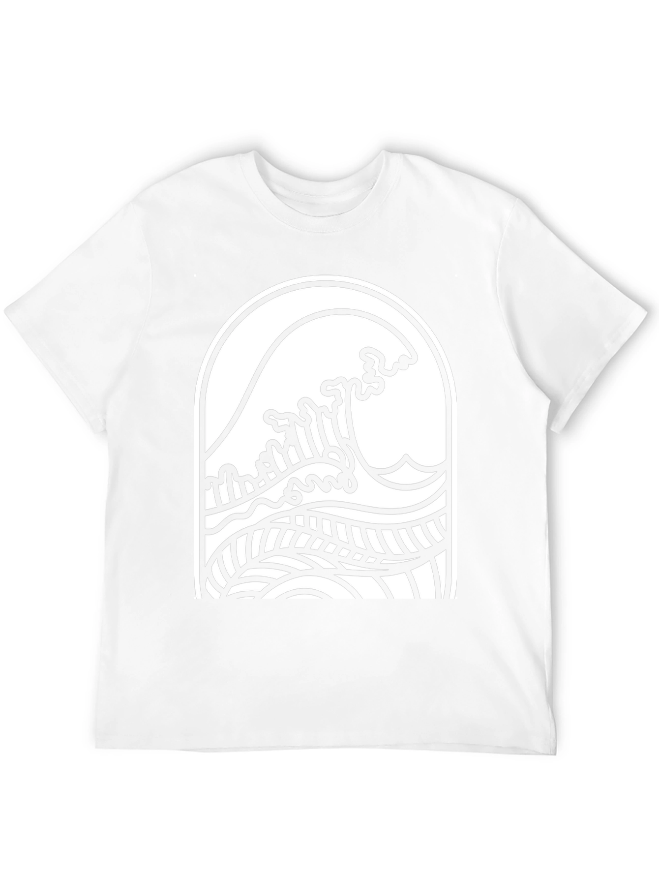Wave Graphic Tee - Black Cotton Comfort