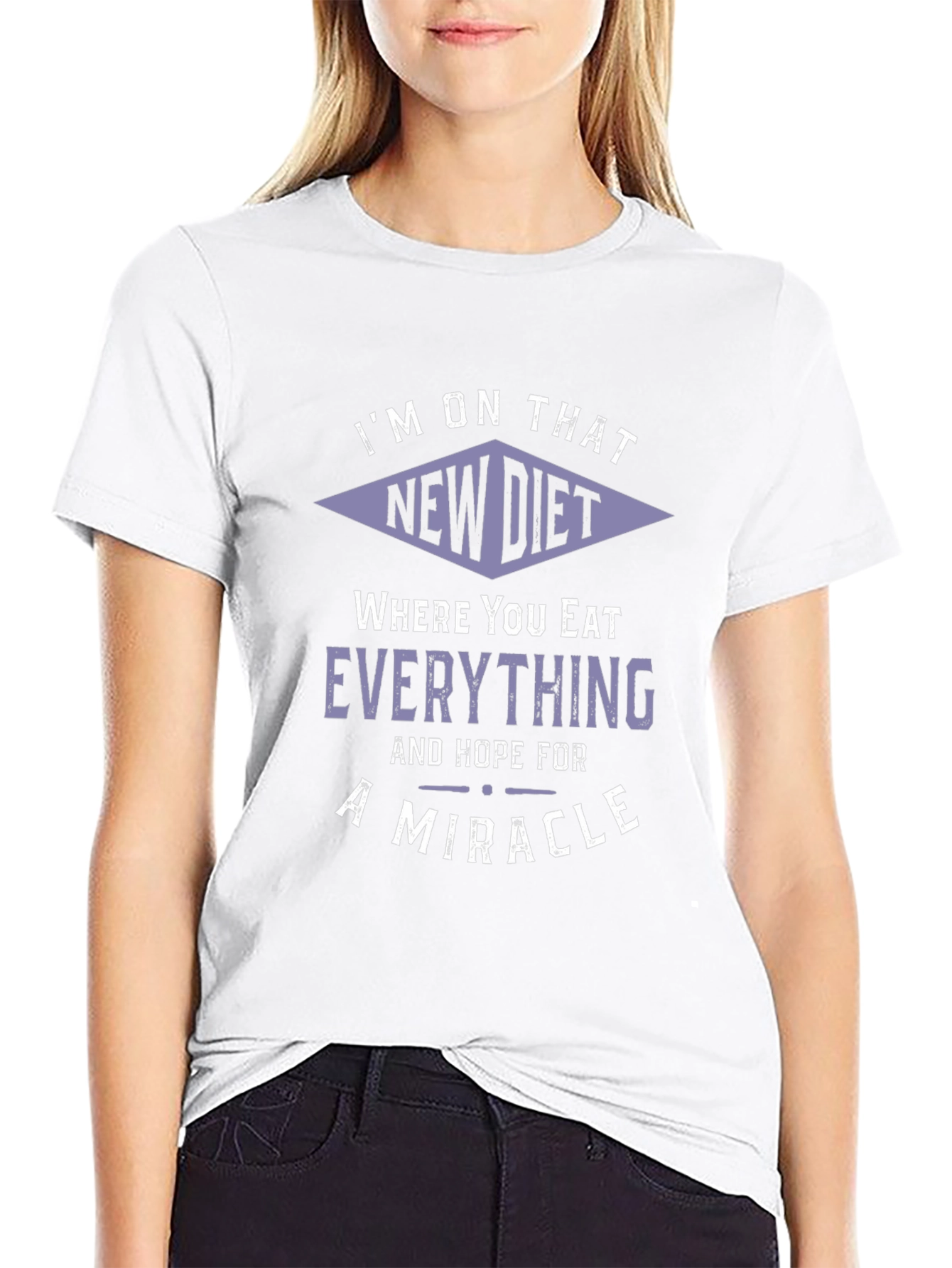 Funny Diet T-Shirt - Eat Everything & Hope