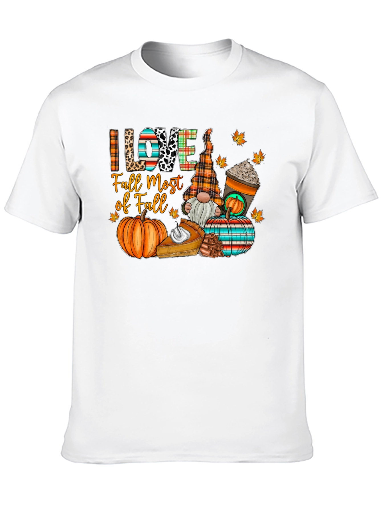 I Love Fall Most of All T-Shirt