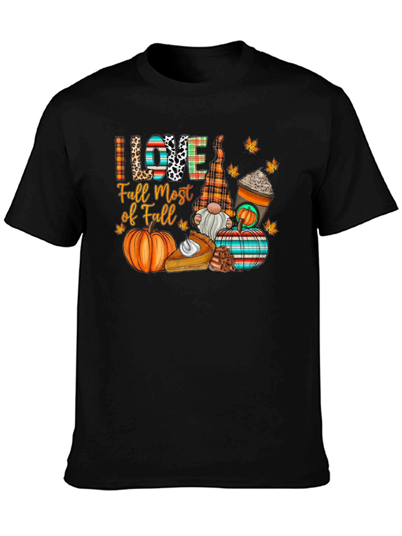 I Love Fall Most of All T-Shirt