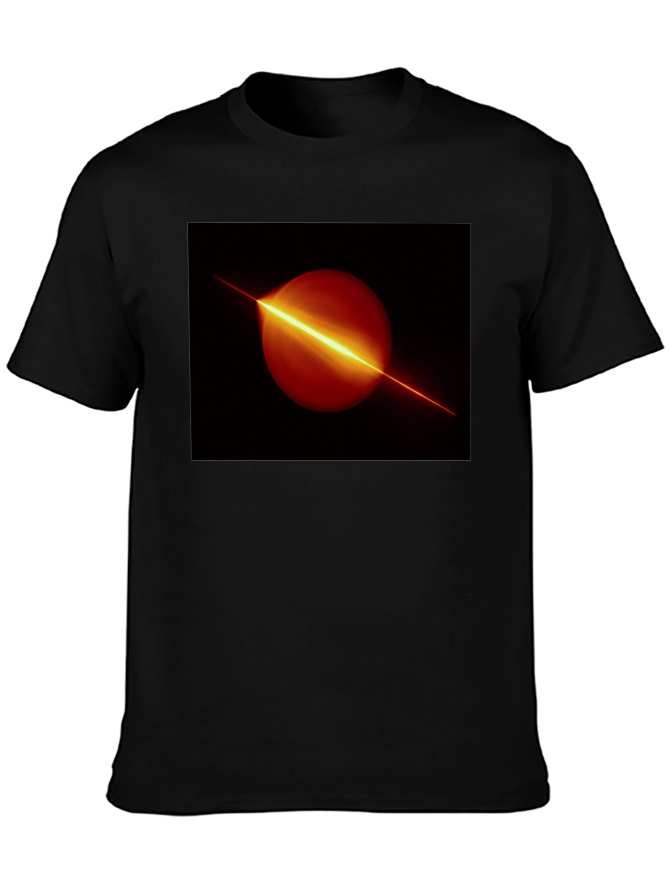 Abstract Graphic Black T-Shirt