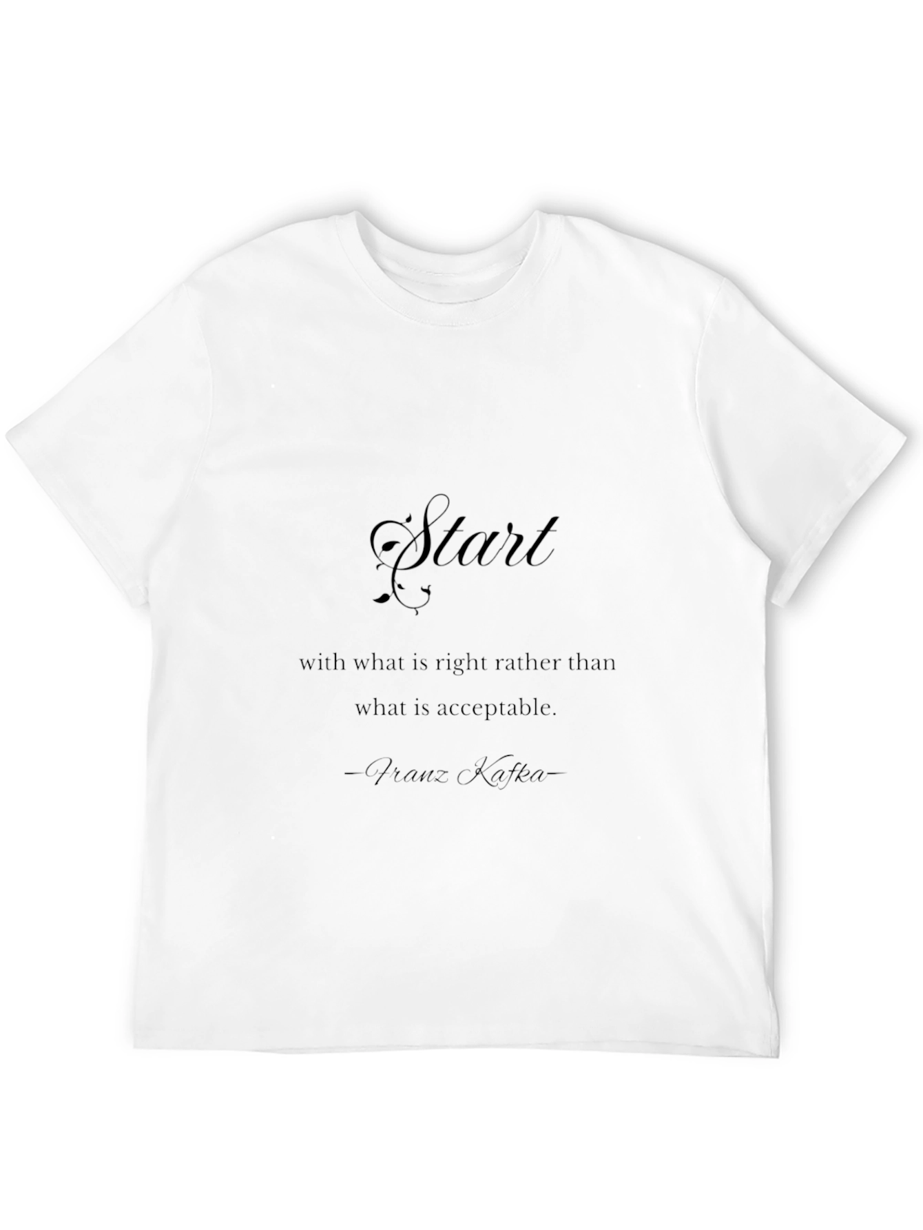 Franz Kafka Quote Black T-Shirt