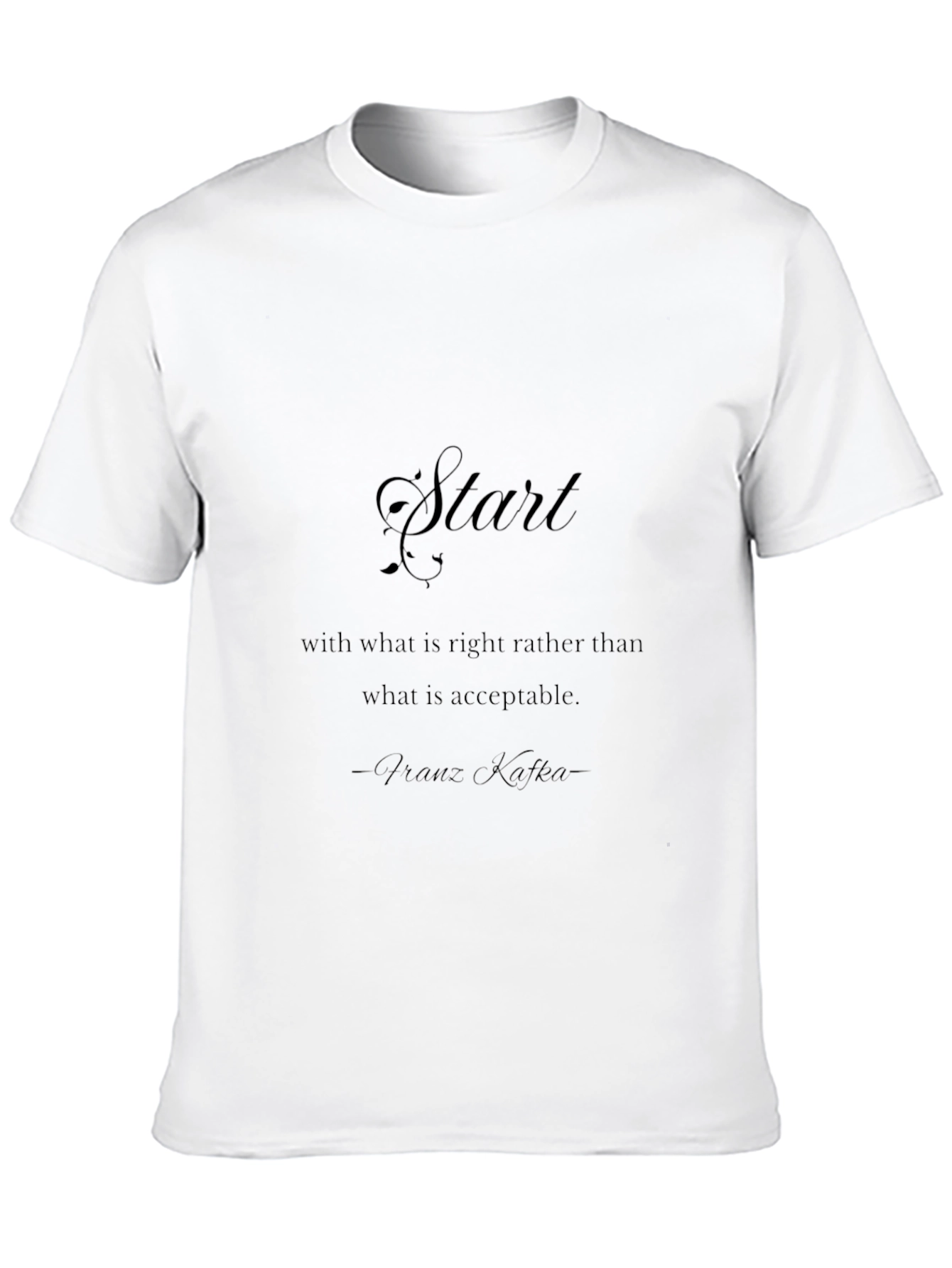 Franz Kafka Quote Black T-Shirt