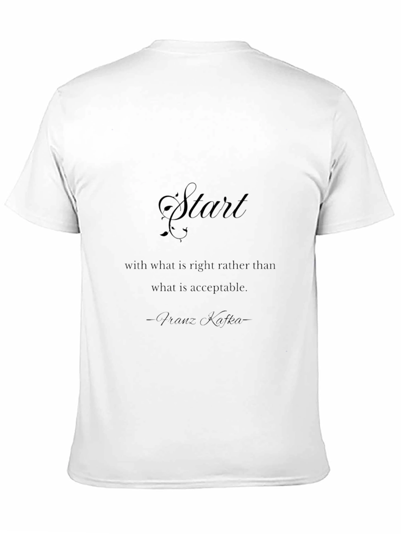 Franz Kafka Quote Black T-Shirt