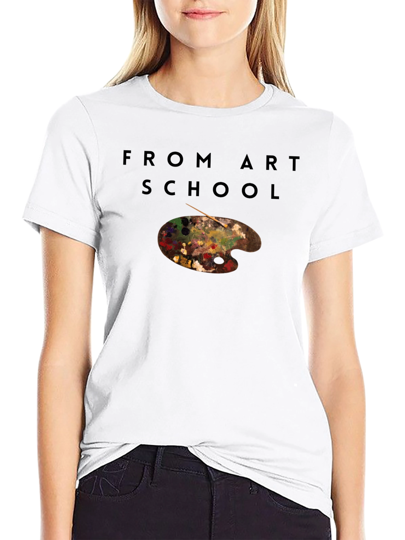 From Art School T-Shirt - Artist Palette Tee