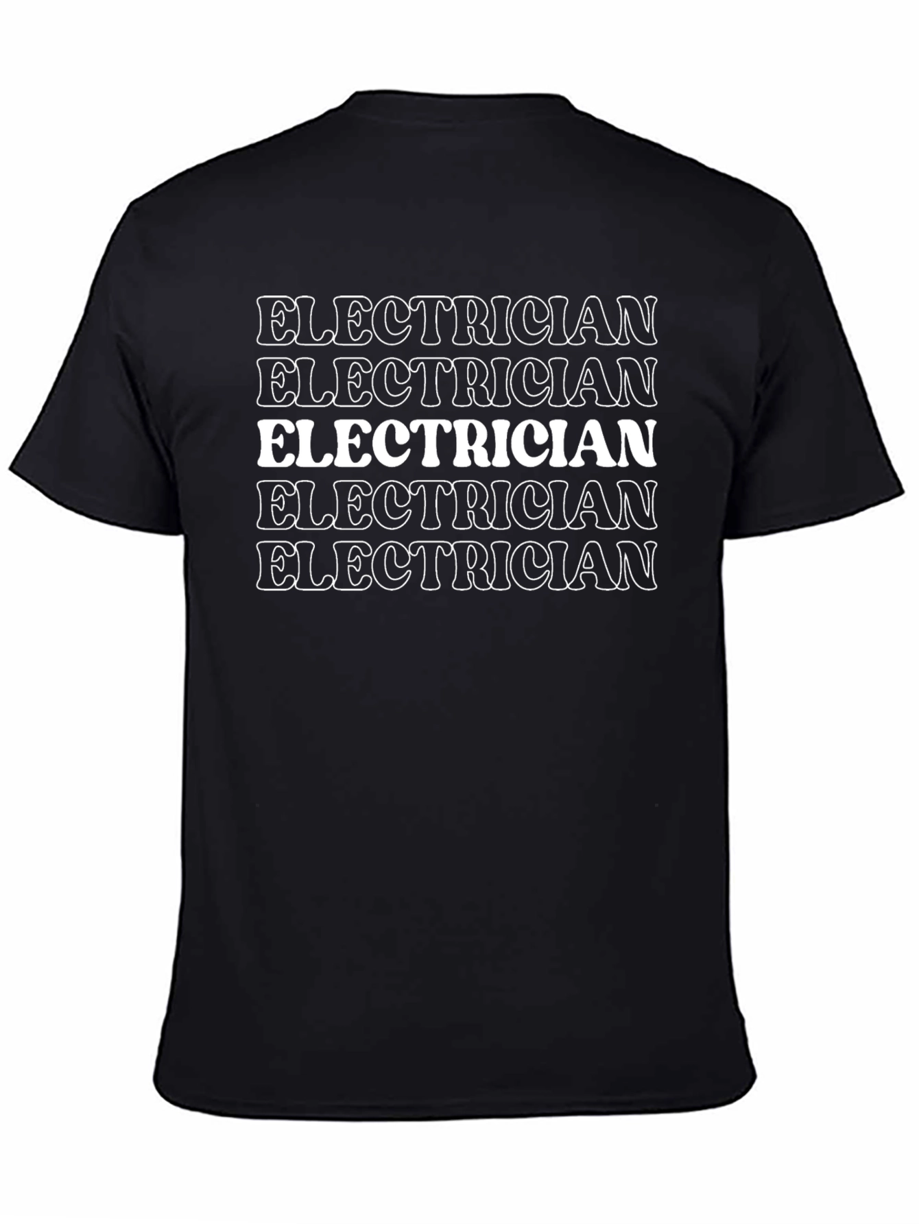 Electrician Graphic Tee - Black Crewneck